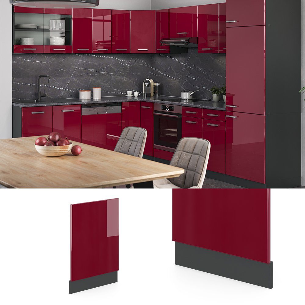 Vicco Frontblende R-Line, Rot/Anthrazit, 45 cm ohne Arbeitsplatte (1 St)