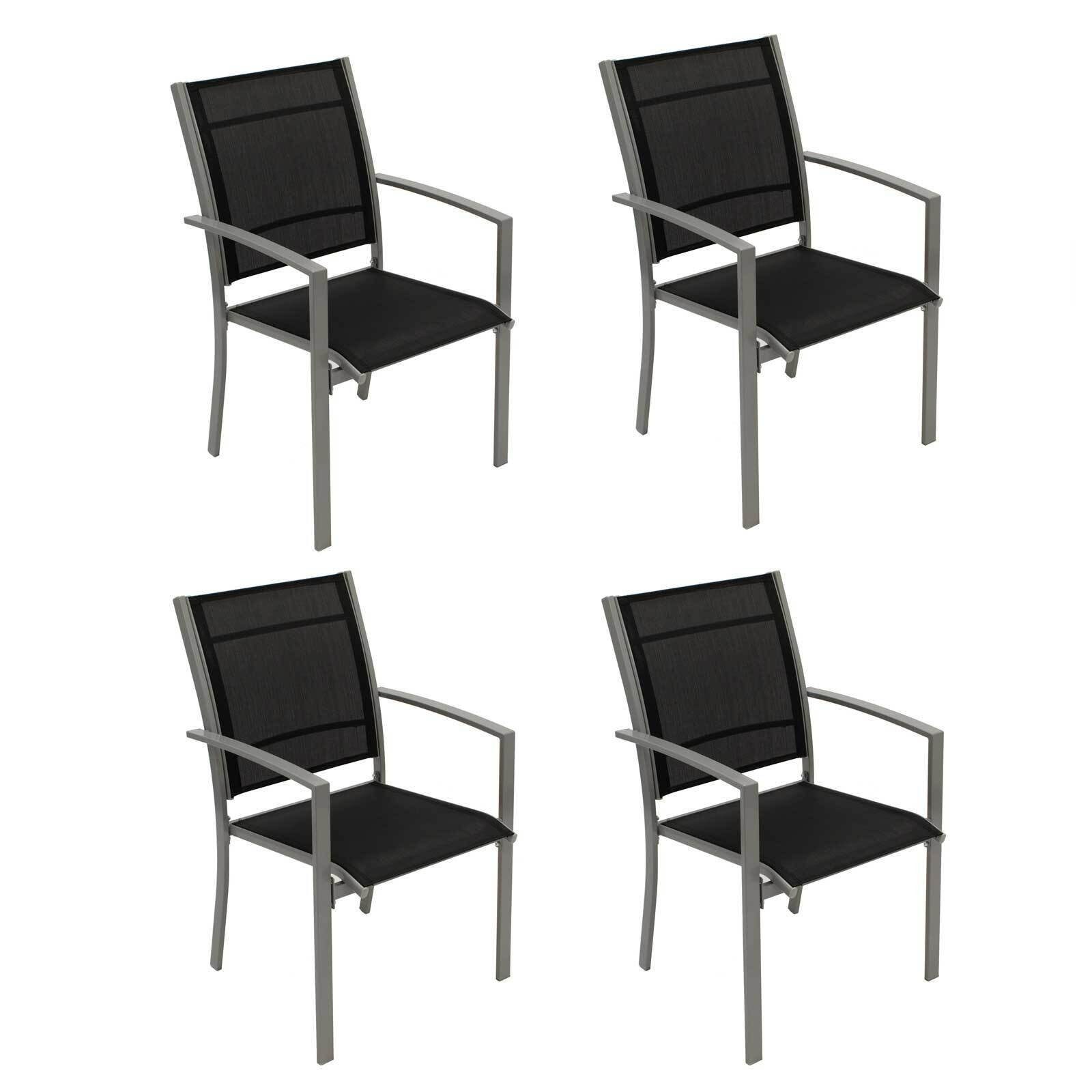 TPFGarden Gartenstuhl LEEDS (4er Set Stapelsessel günstig online kaufen
