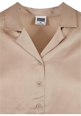 URBAN CLASSICS Langarmhemd Damen Ladies Viscose Satin Resort Shirt (1-tlg)