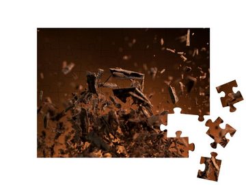 puzzleYOU Puzzle Eine Explosion von köstlicher Schokolade, 48 Puzzleteile, puzzleYOU-Kollektionen Schokolade