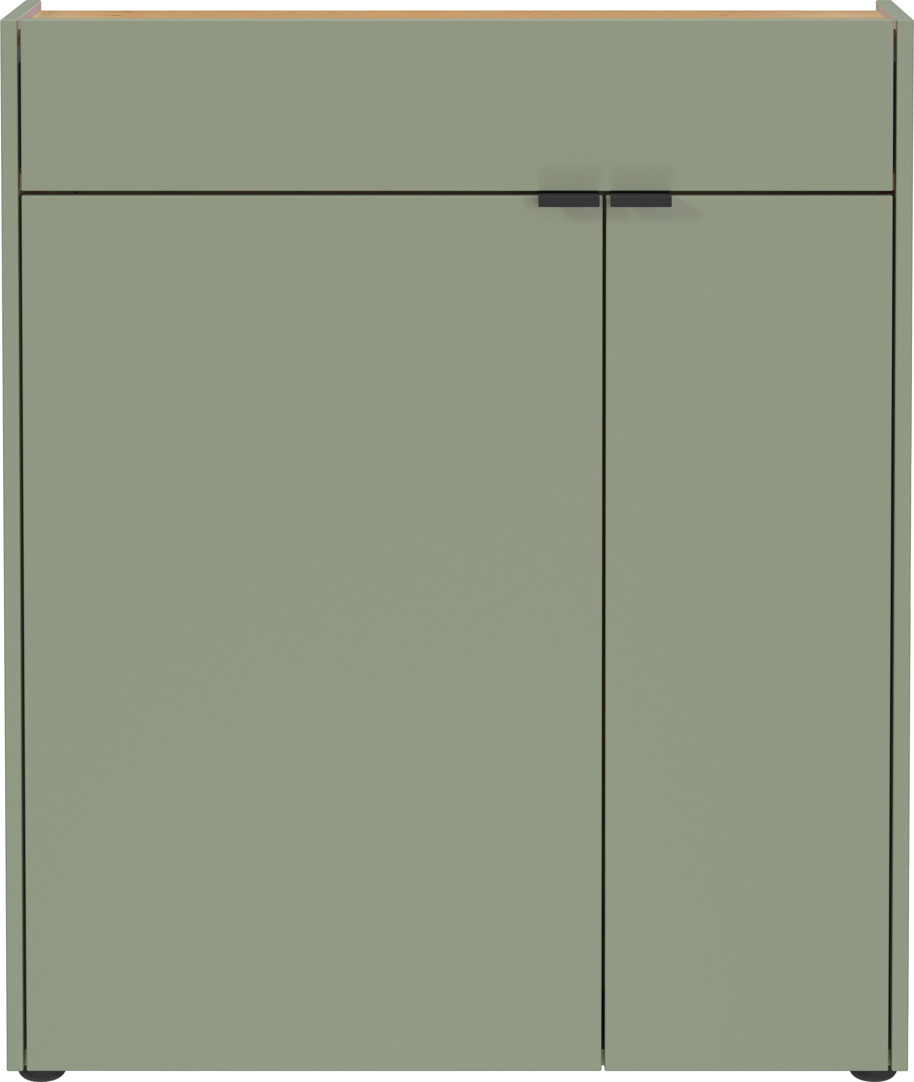 GERMANIA Garderoben-Set Ameca, (2-St), Garderoben-Set bestehend aus Mehrzweckschrank und Spiegel