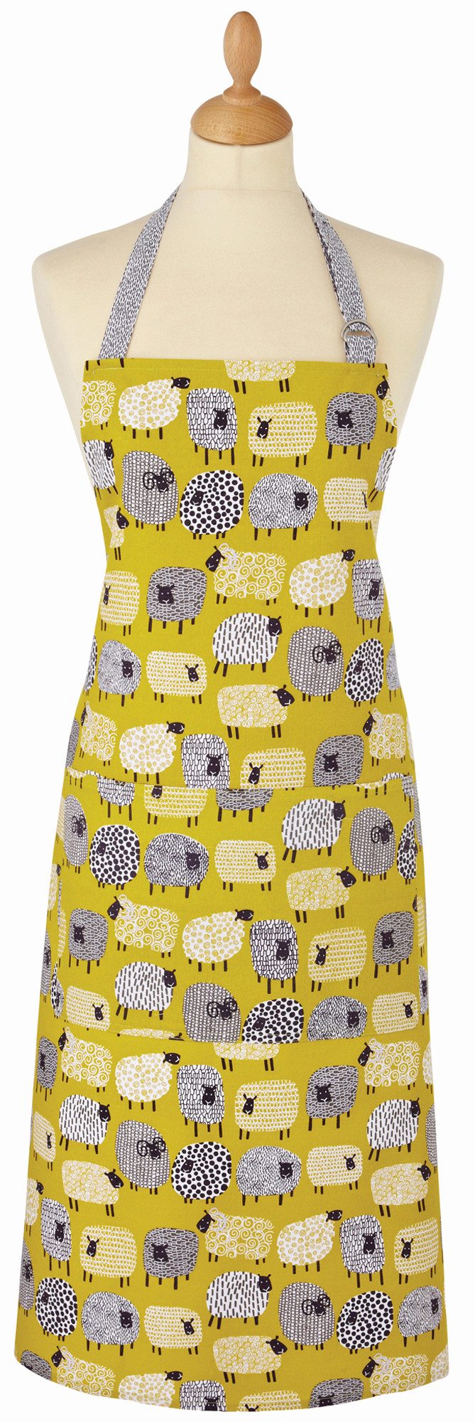 Ulster Weavers Kochschürze Dotty Sheep, (Set, 1-tlg., Set), Küchenschürze Nackenband aufgesetzte Tasche ca.70x95cm Baumwolle