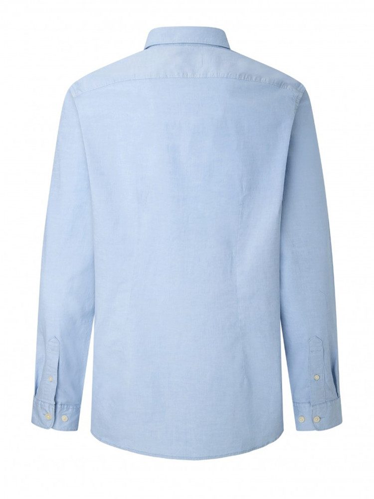 Pepe Jeans Langarmhemd Slim Fit mit Stretch und Logoaufnäher - Coventry