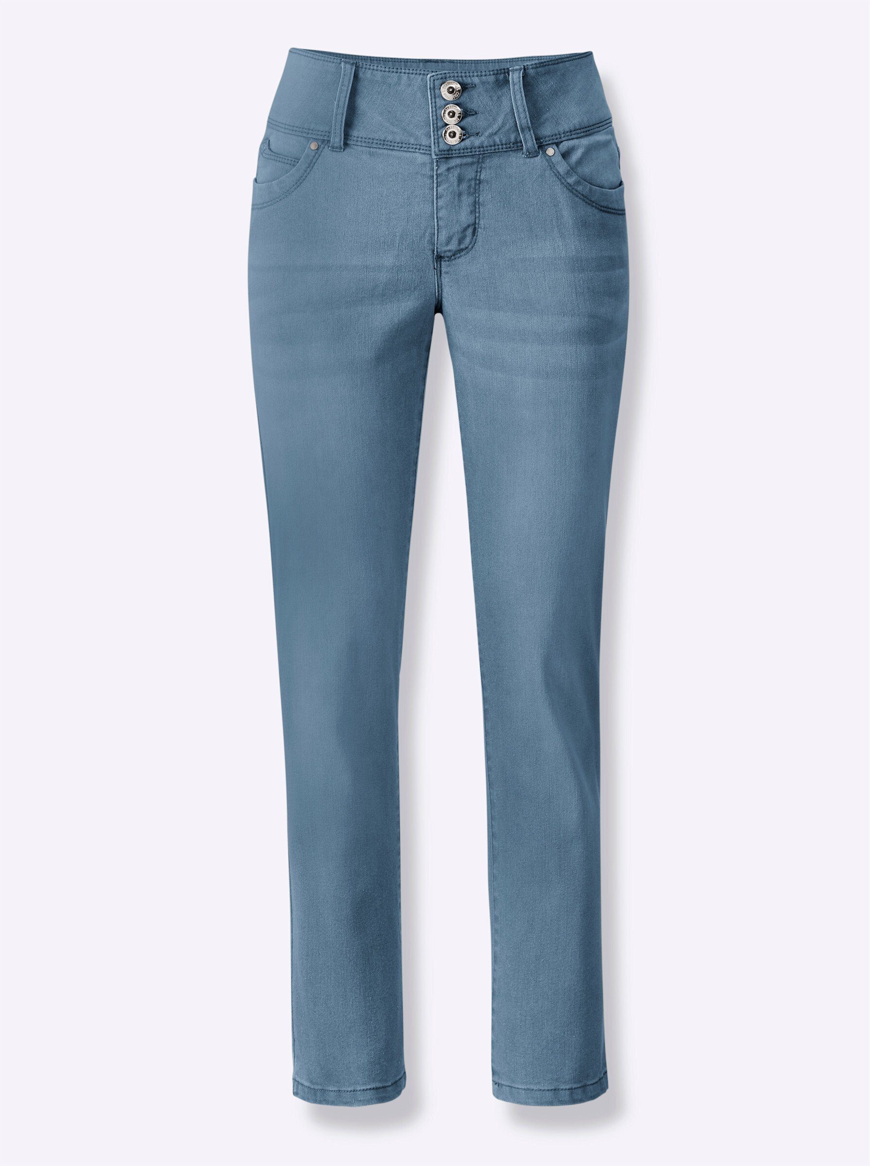 Jeansshorts 7/8-Jeans leicht vertieft
