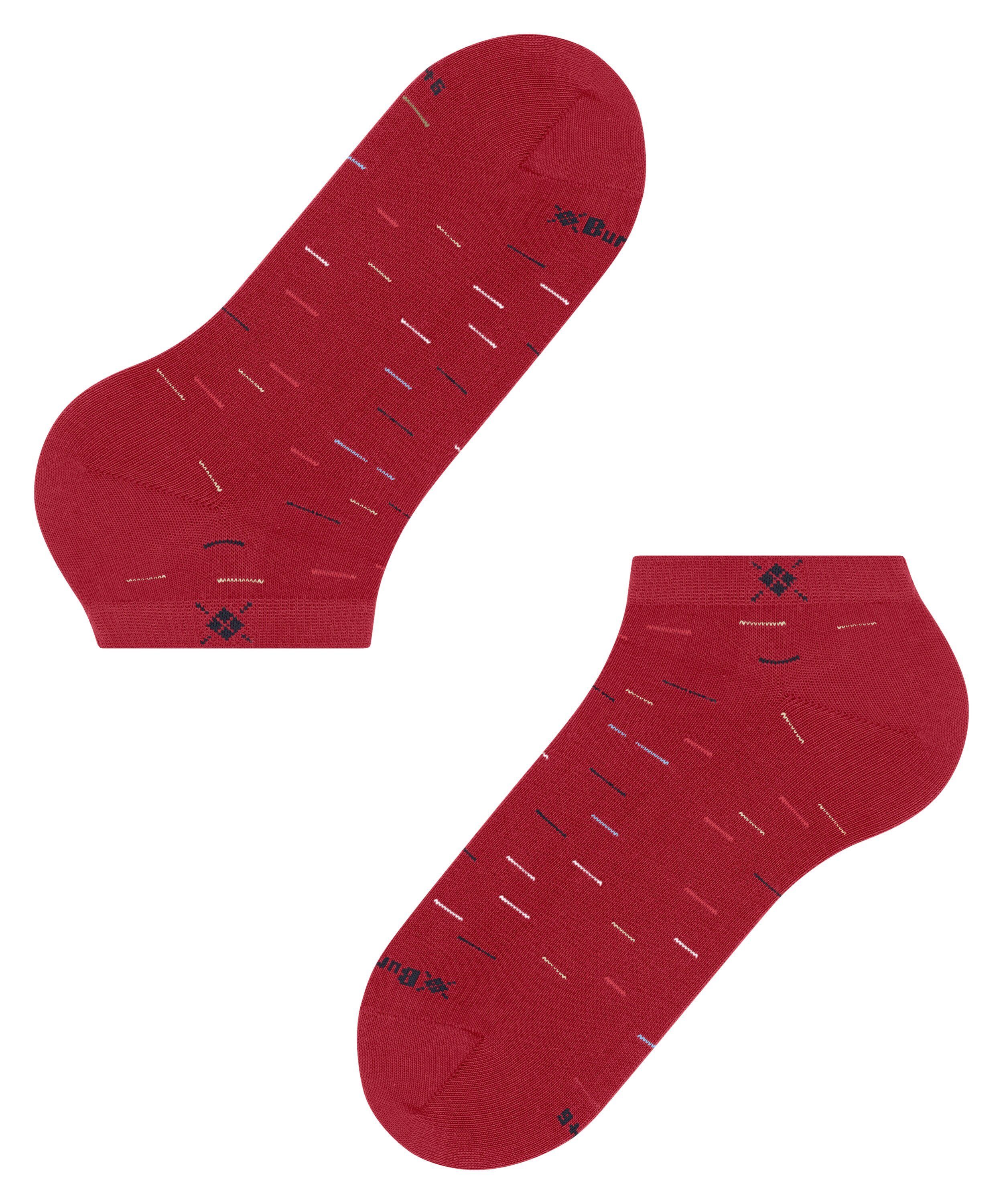 Burlington Sneakersocken Multi Stripe pepper red (8074) (1-Paar) mit Baumwolle
