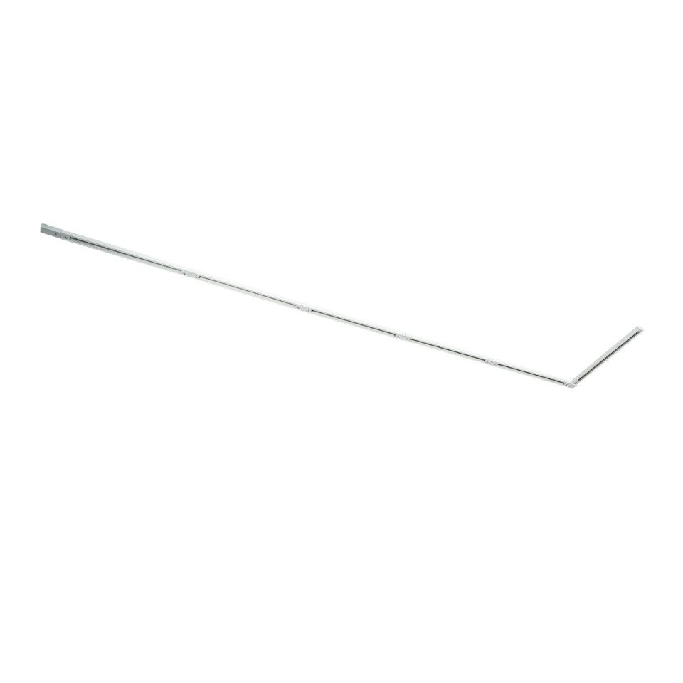 Qazqa Schienensystem-Schienen Iconic, 312.6 cm, (1-tlg), QAZQA Schienen­leuchte, Weiß, Aluminium, Modern