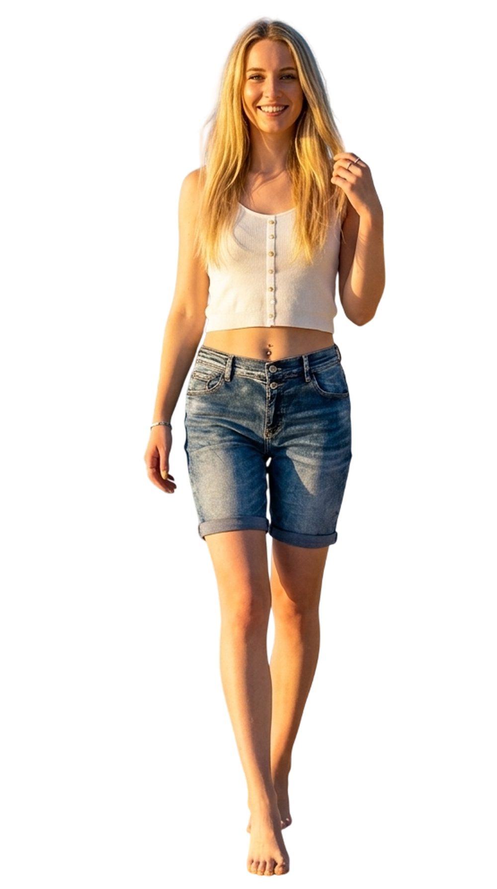 MELLY & CO Jeansshorts im 5-Pocket-Style 5-Pocket-Style