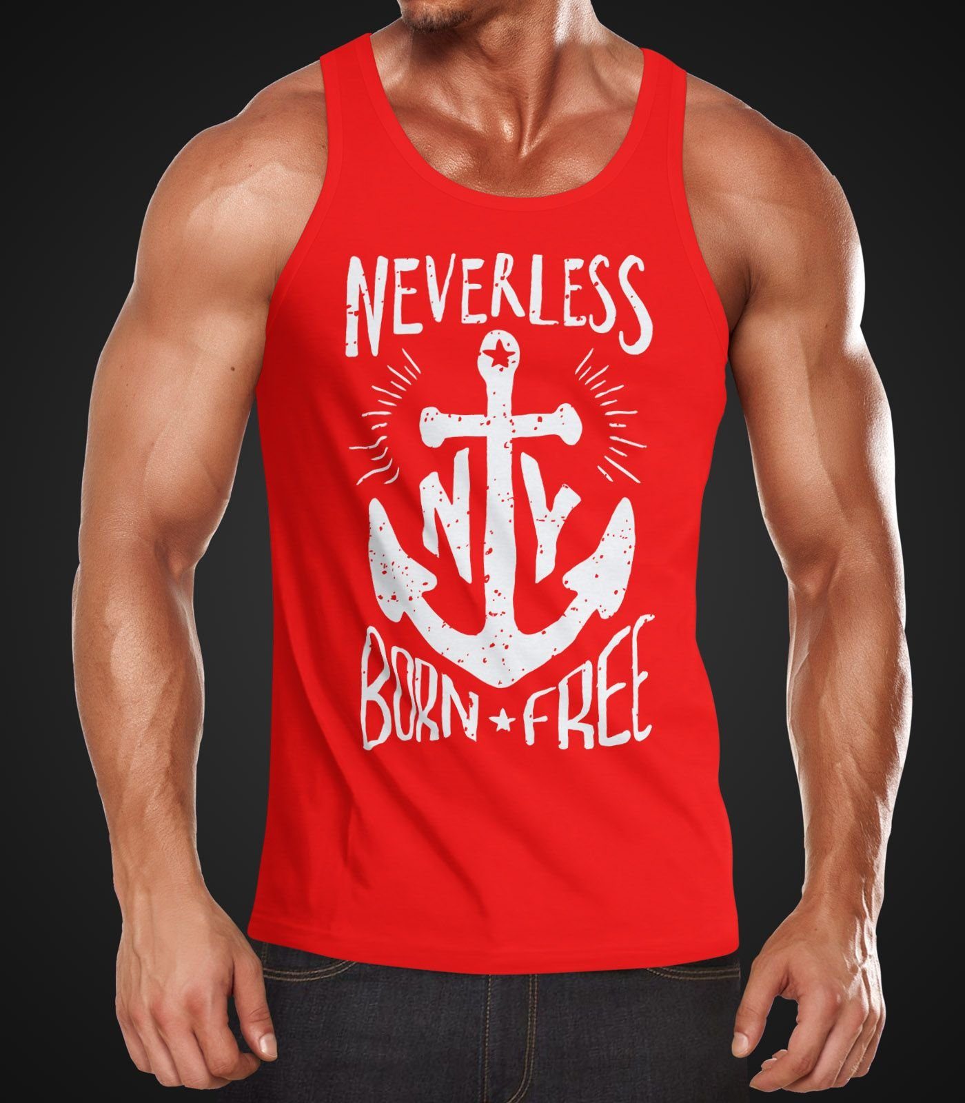 Neverless Tanktop Herren Tank Top Anker günstig online kaufen
