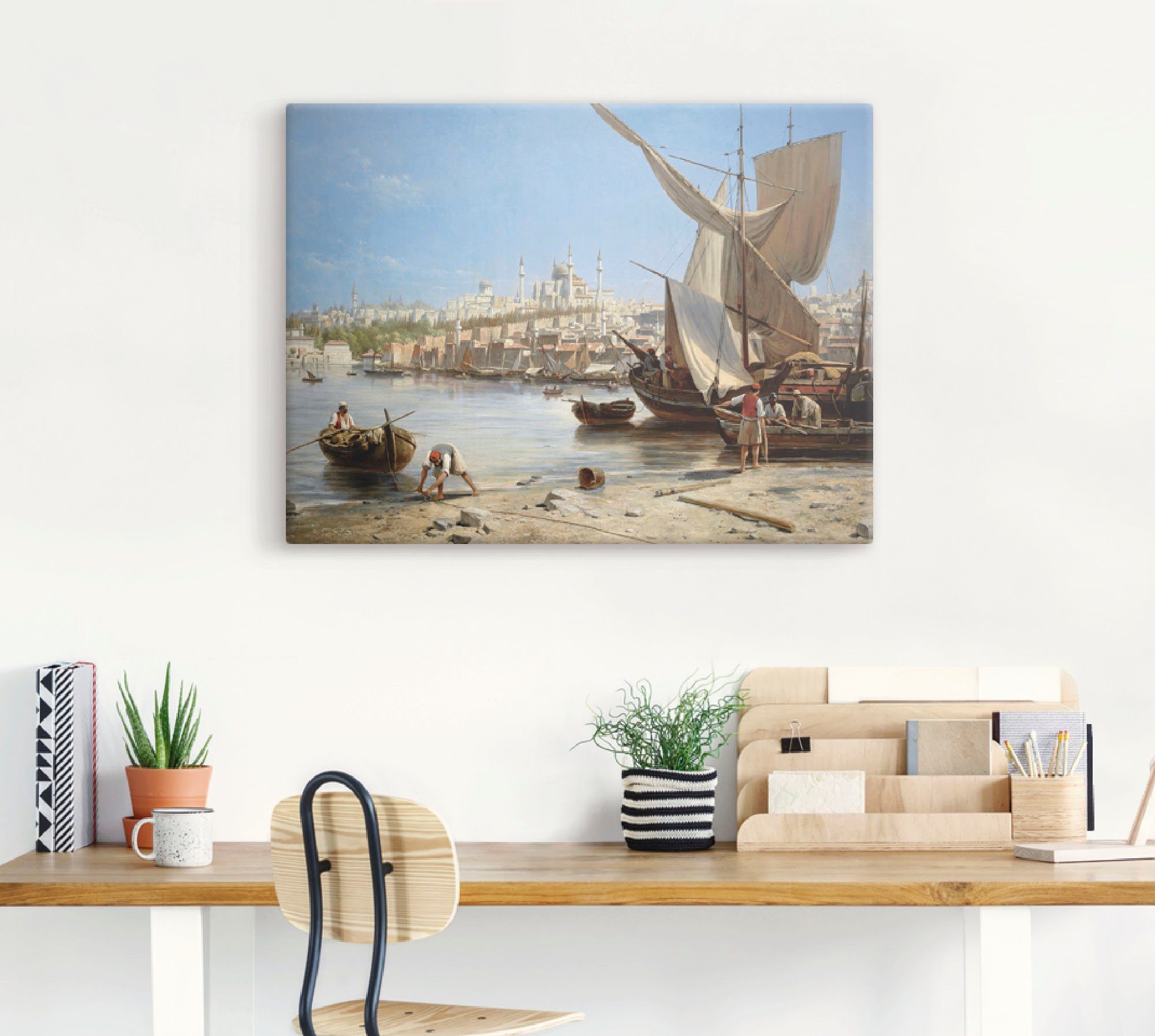 Schiffe in Wandaufkleber Boote & Größen oder Artland versch. St), Leinwandbild, Wandbild Konstantinopel., als Poster (1
