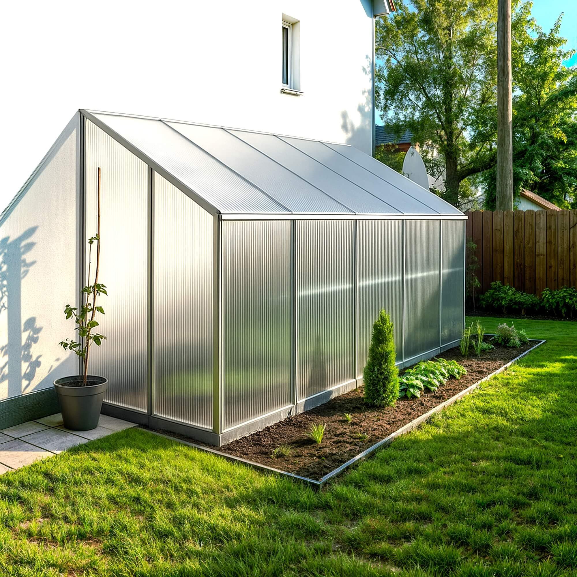 Arebos Hohlkammerplatte Transparent, für Gewächshaus, Carport, günstig online kaufen