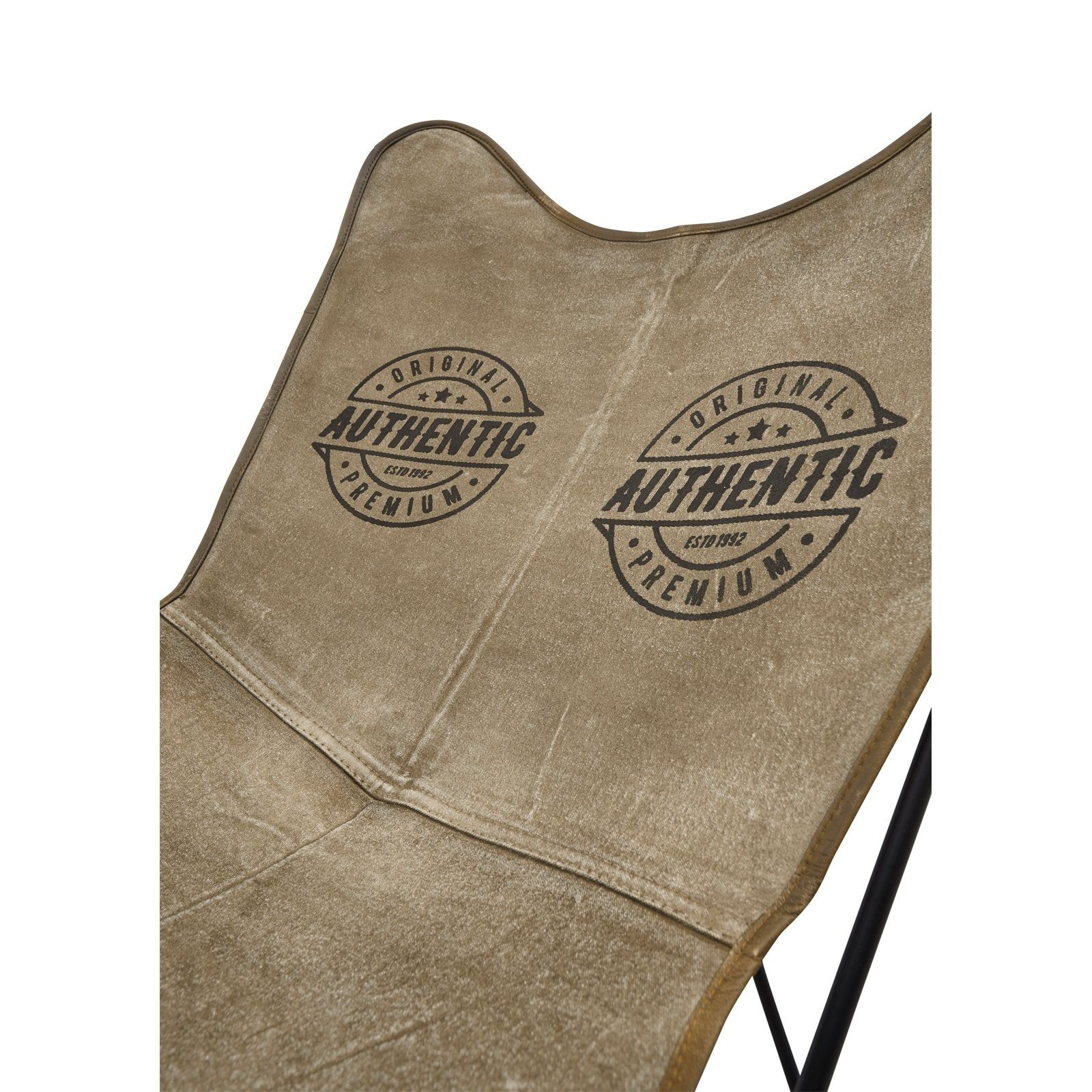 HTI-Living Klappstuhl Sessel Canvas Braun (Stück, günstig online kaufen
