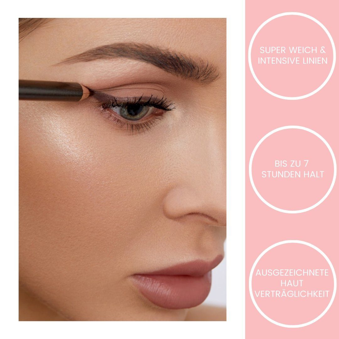 ETHEREAL BEAUTY® Kajal Natural Soft Eye Pencil, Kajalstift für Augen, natürliche Inhaltsstoffe, cremig & weich