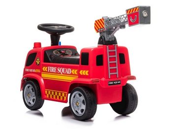 LeanTOYS Rutscher LEANToys Rutschauto Feuerwehr mit Drehleiter