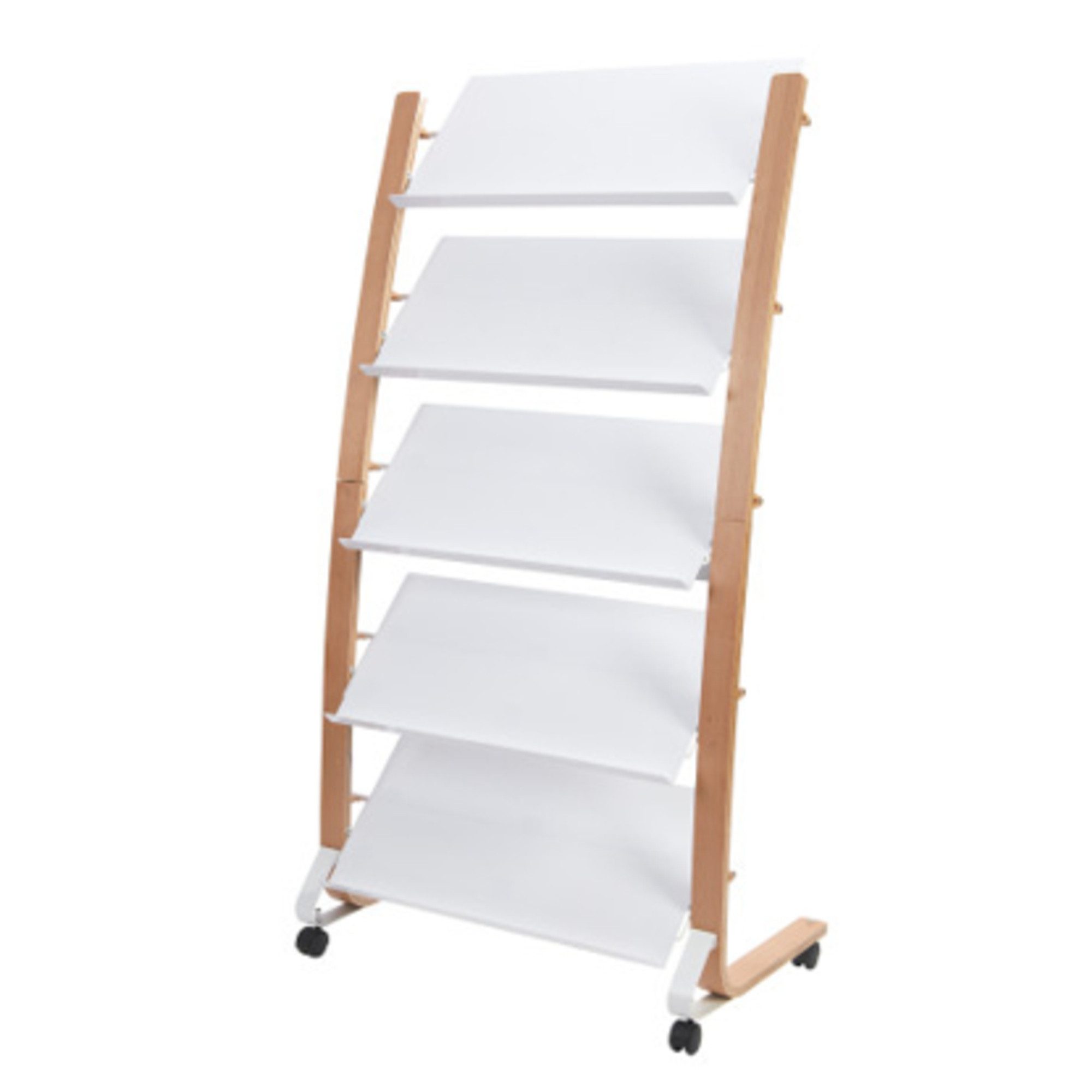 ALBA Stehsammler Prospektständer DD5GMW BC 5x3 Fächer holz/stahl