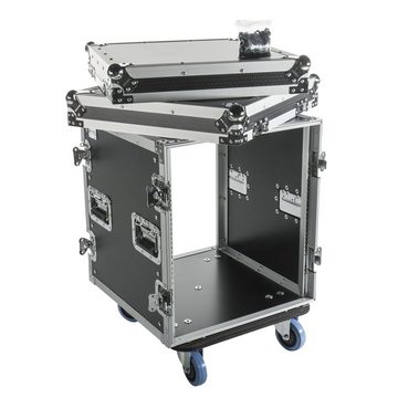 MUSIC STORE Koffer, 19" DD Pro Case, Holzrack, Rollen, Butterfly-Verschlüsse