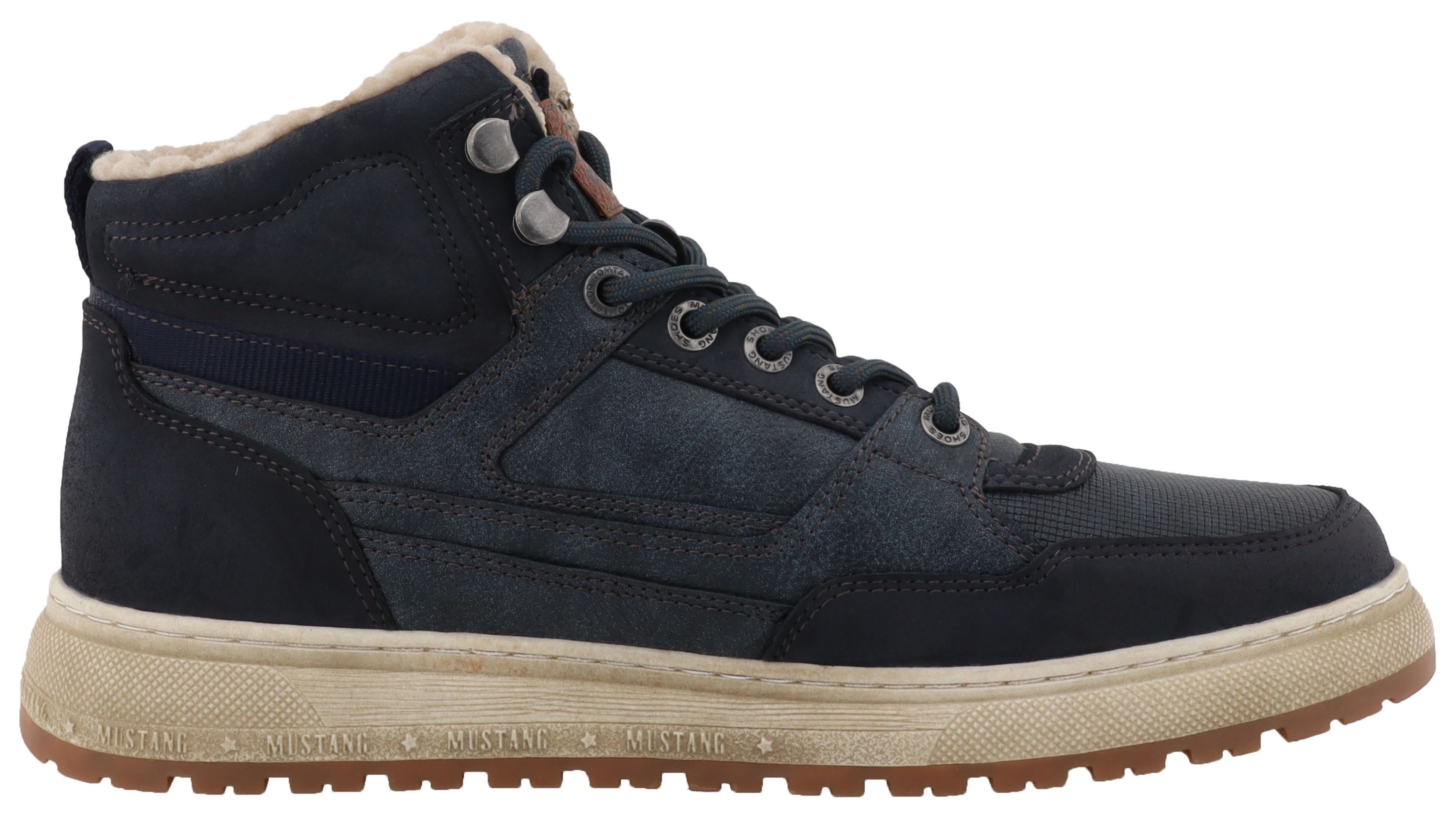 Mustang Shoes Puno Winterboots High Top Sneaker, Schnürboots mit Warmfutter