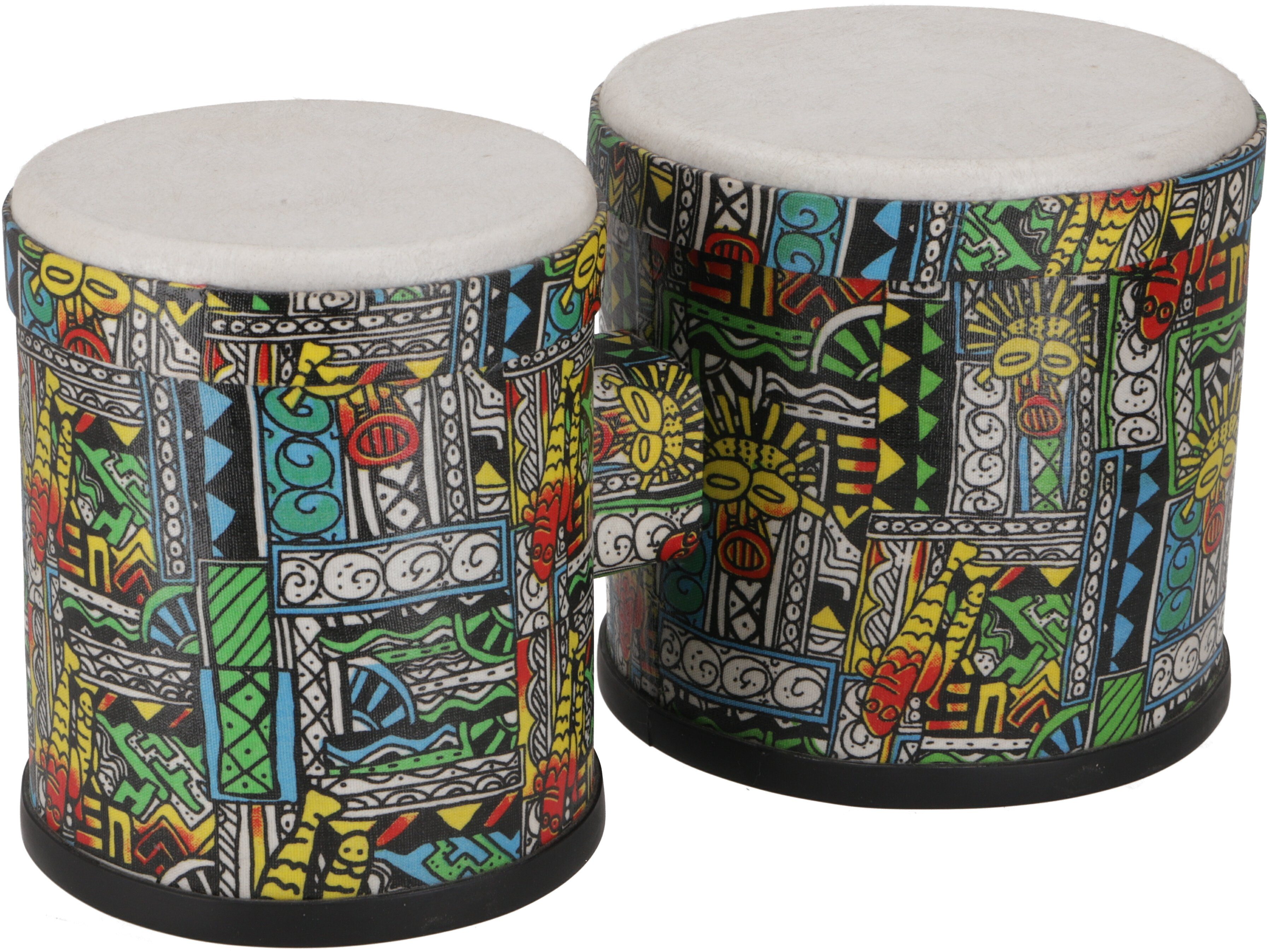 Guru-Shop Spielzeug-Musikinstrument Farbige Bongo, Percussion Rhythmus Klang..