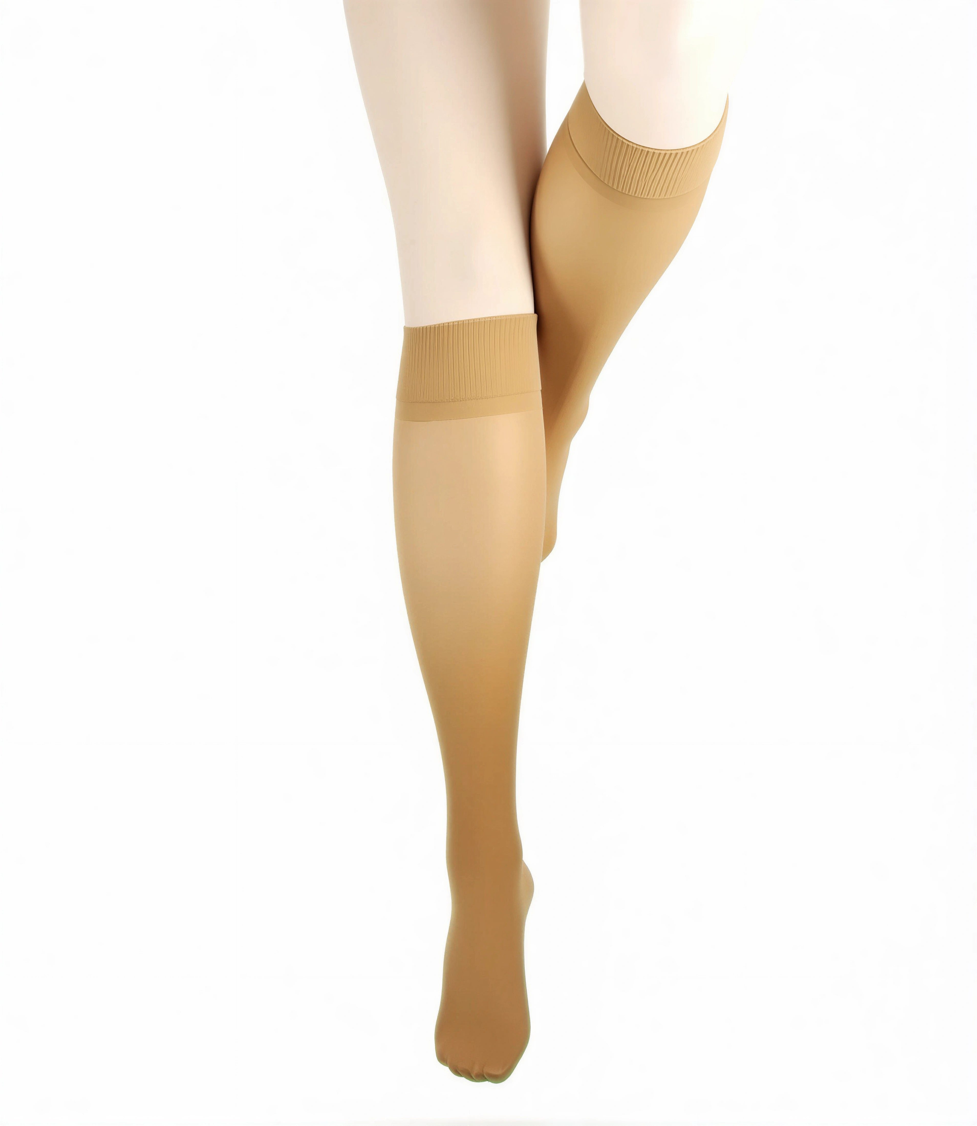 Wilox Stützkniestrümpfe Damen Kniestrumpf VITAL (1-Paar, 1 Paar) soft Bund