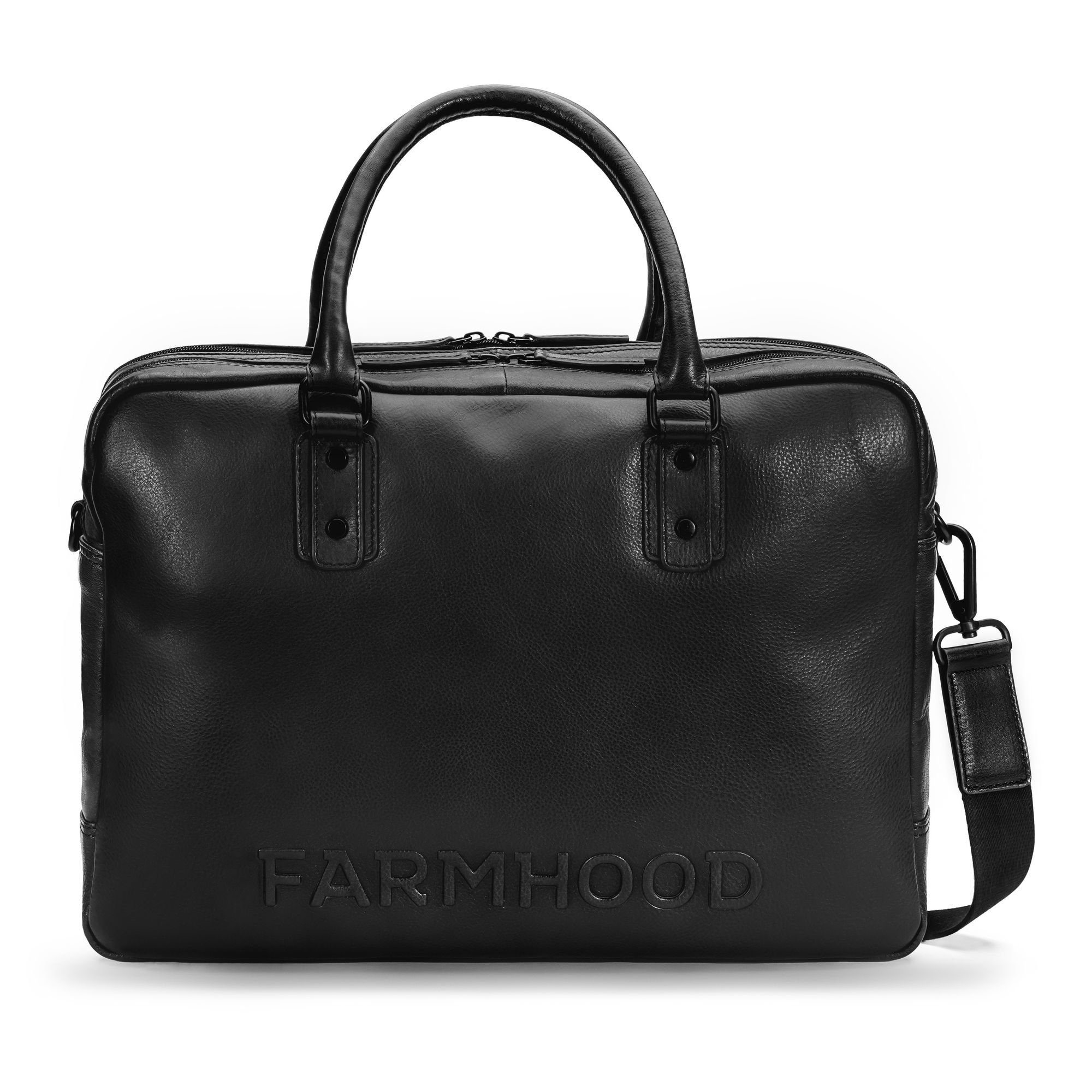 Farmhood Aktentasche Memphis, Leder black