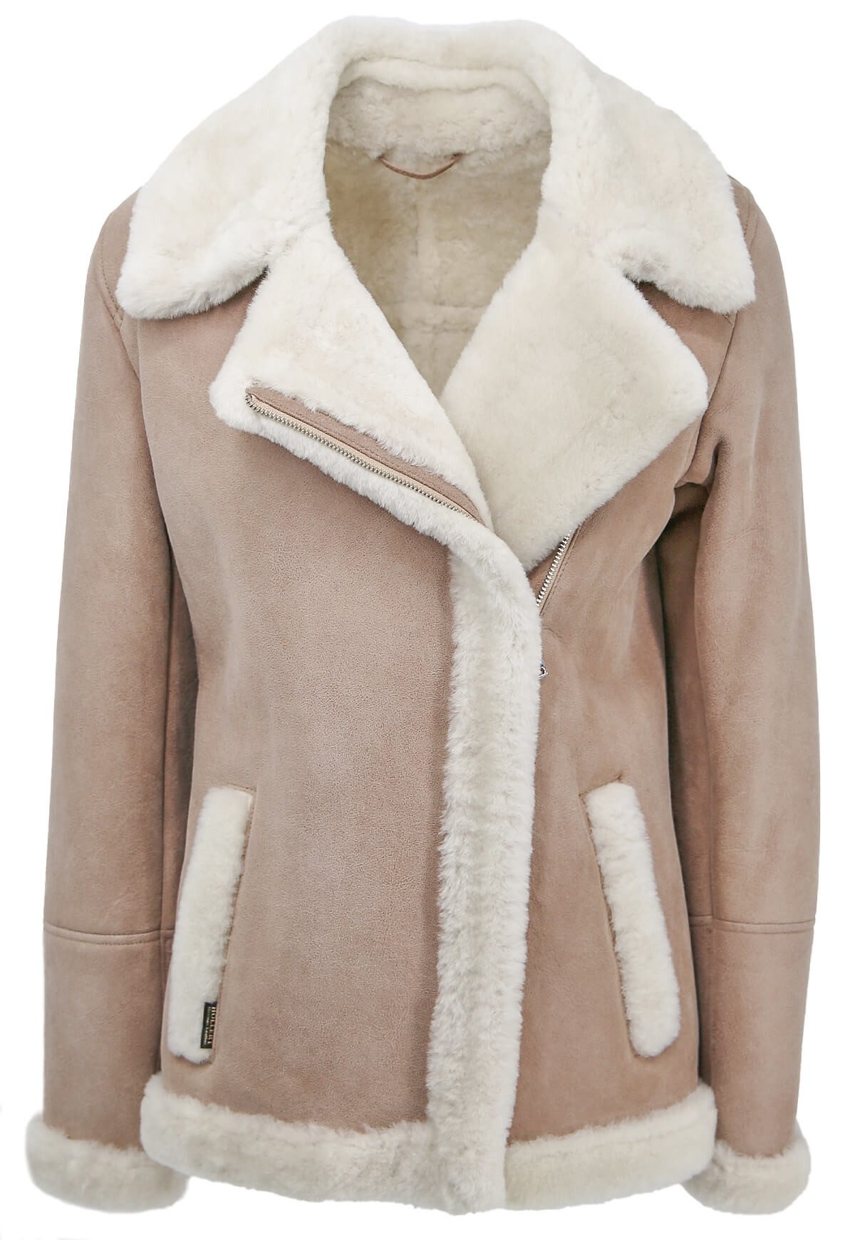 Hollert Winterjacke Lammfelljacke - OLA BEIGE