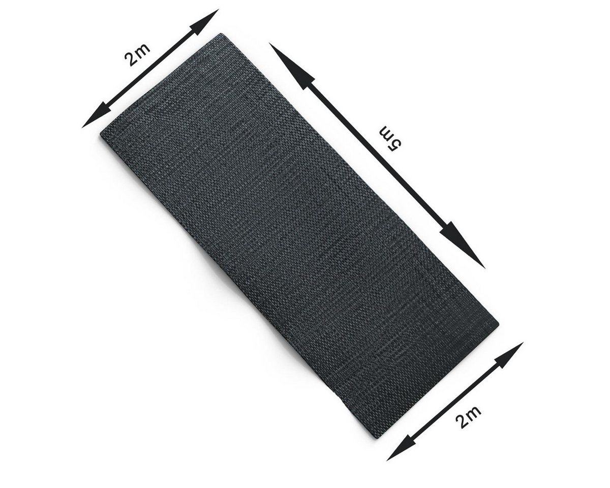 Thumbnail - Intirilife Unkrautvlies, (Länge 500cm Breite 200cm Stärke 100g/m², 1-St), Robuste Anti-Unkrautmatte