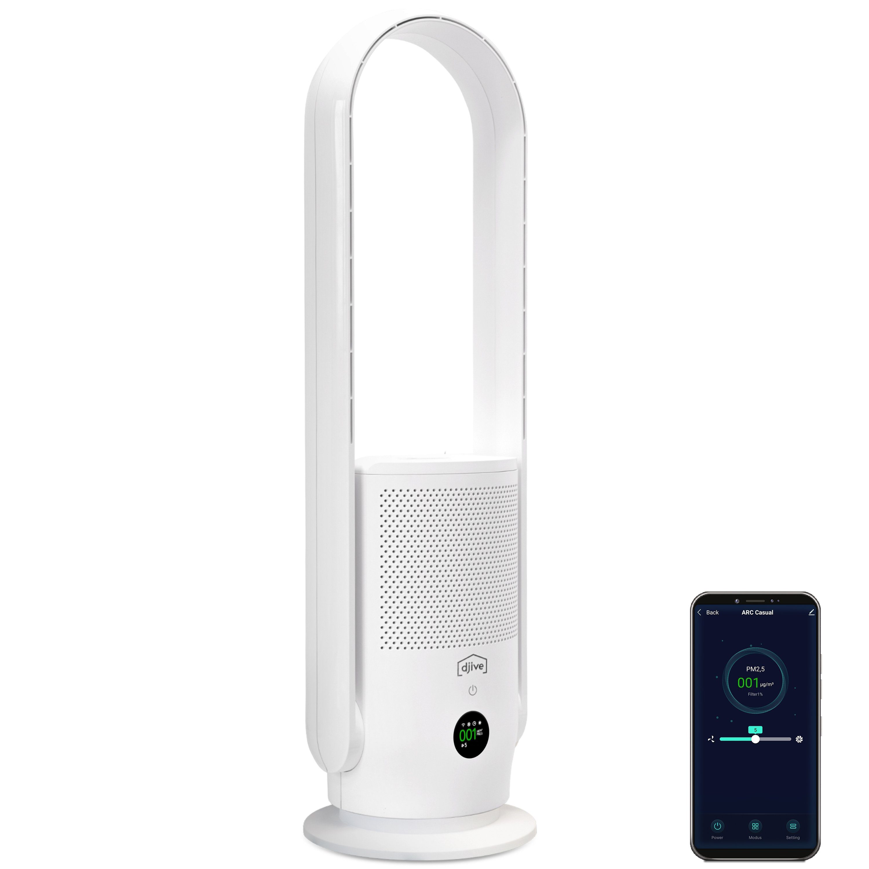 djive Ventilatorkombigerät ARC Casual, 9 Stufen günstig online kaufen