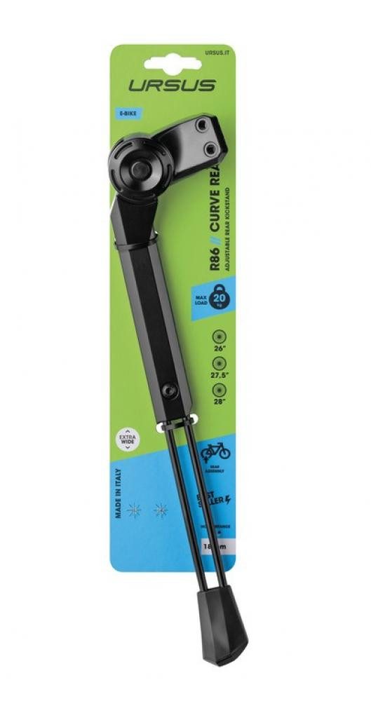 URSUS Fahrradständer Ursus Hinterbauständer CURVE REAR Aluminium 18mm Platte 26 bis 28 Zoll