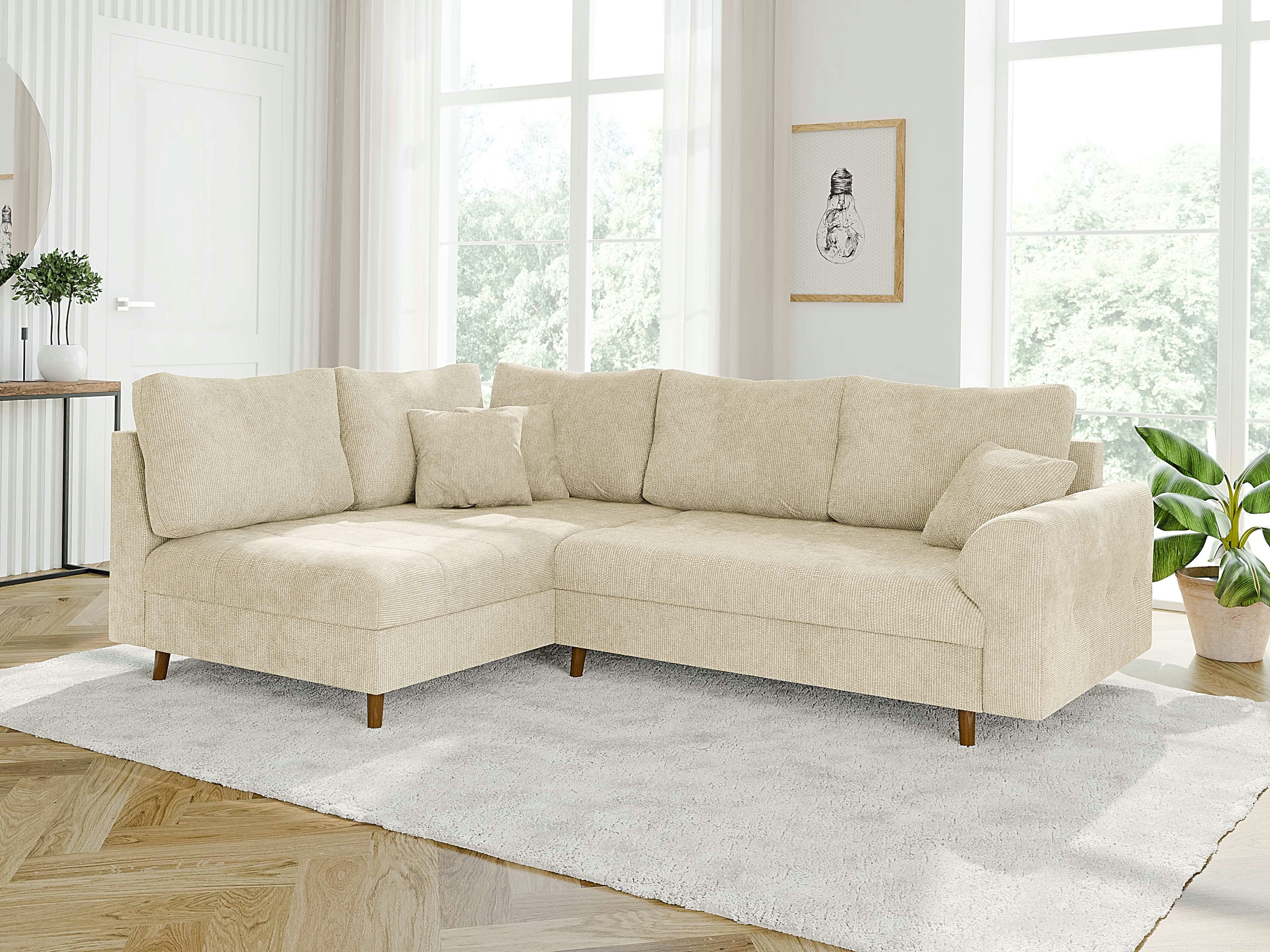 S-Style Möbel Ecksofa Kristian mit Holzfüßen günstig online kaufen