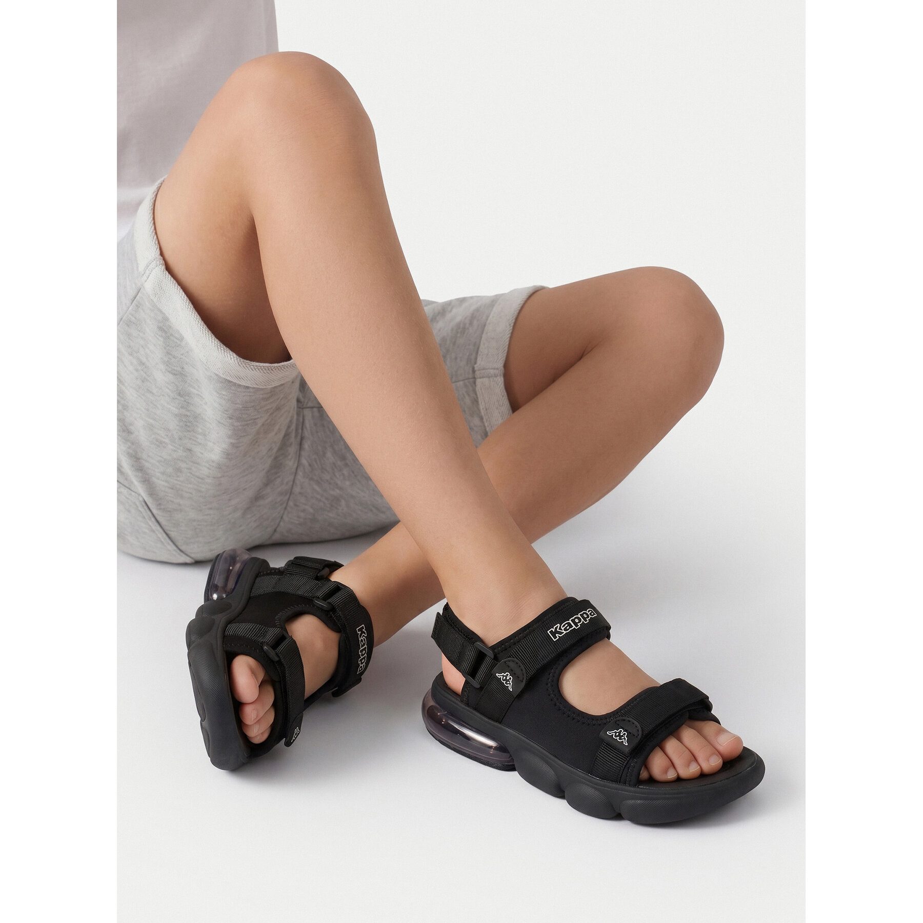 Kappa Kappa Junge Sandalen Schwarz Outdoorsandale