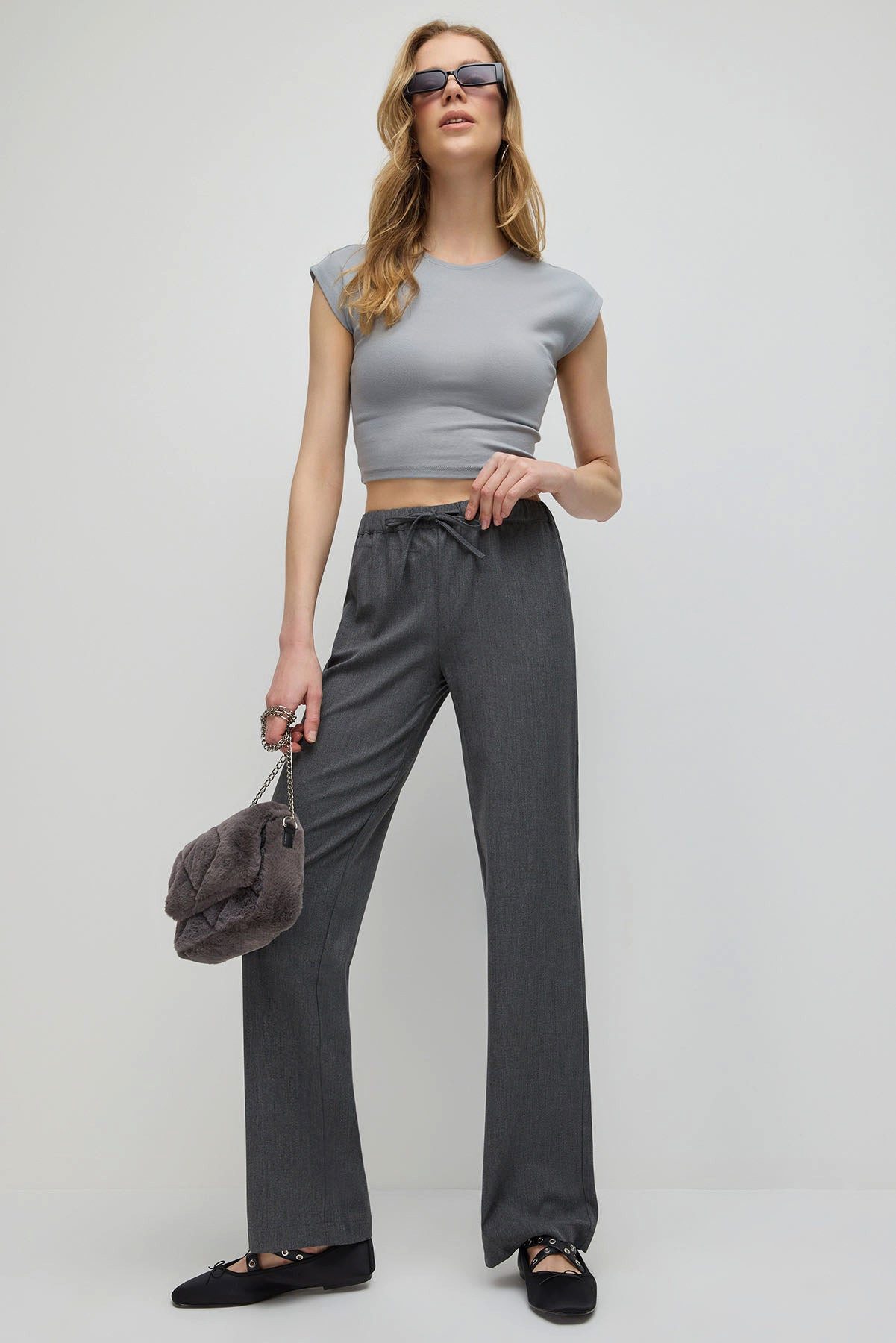 No Matter What Bequeme Jeans Hose mit verstellbarem Bund