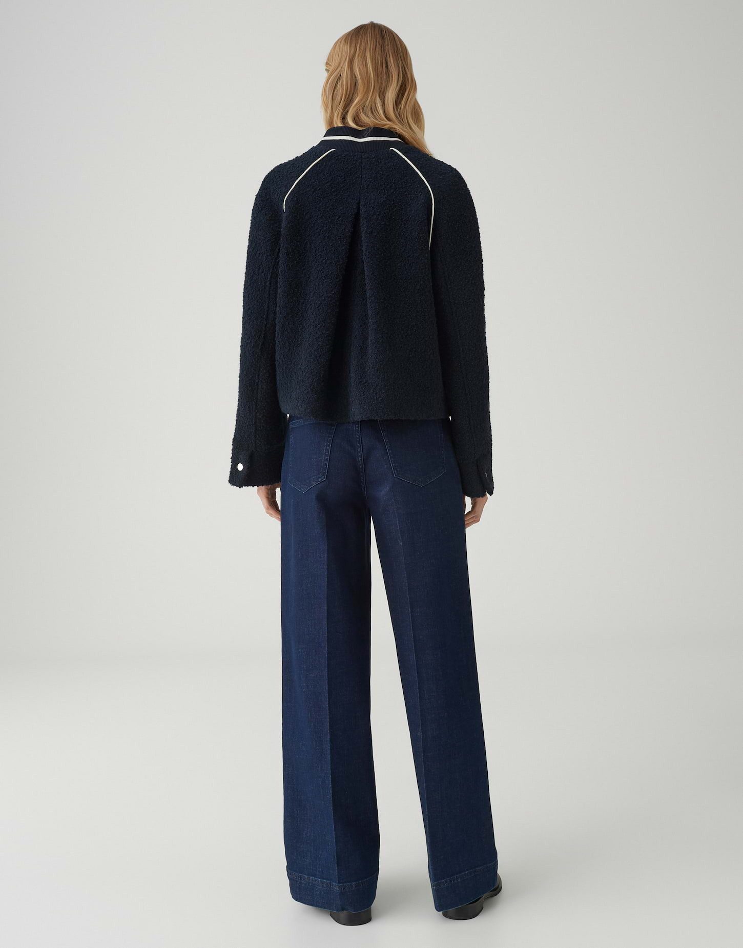 OPUS Blouson Hirona mit kontrastfarbenen Pipings Regular Fit lockere Passform, leicht ausgestellter Schnitt, Langarm