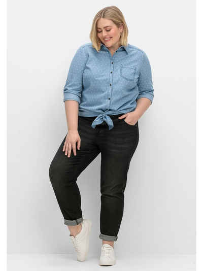 Sheego Stretch-Jeans Große Größen mit breitem High-Waist-Bund
