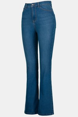 Gina Laura Regular-fit-Jeans Bootcut-Jeans 5-Pocket weiter Saum