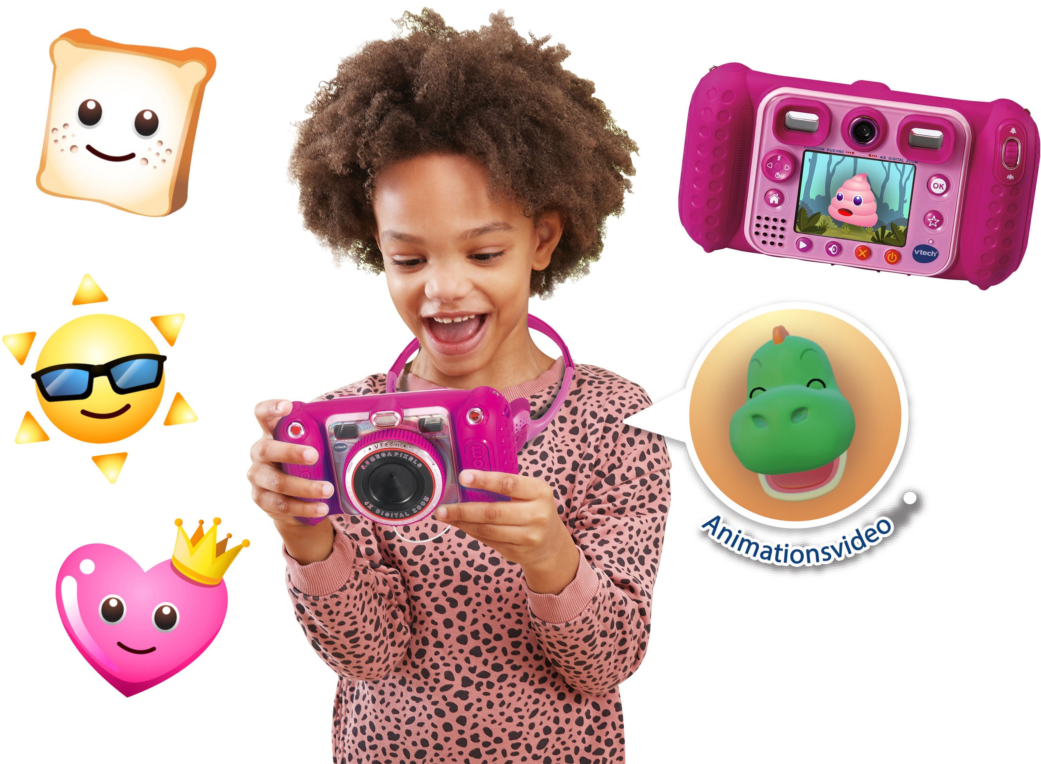 Kopfhörer) Kinderkamera Duo (inkluisve Pro pink Vtech® KidiZoom