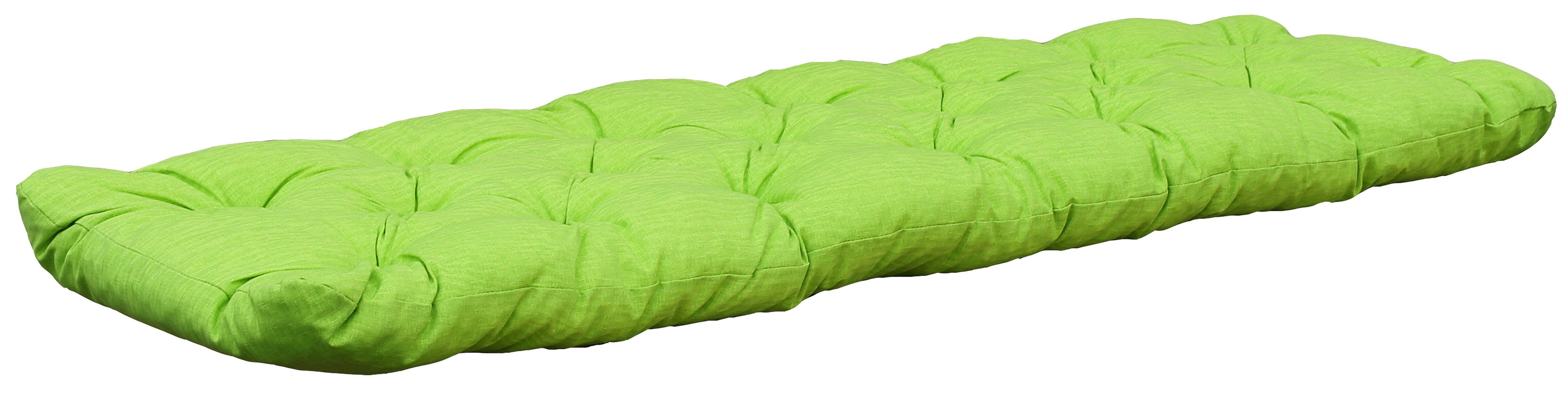 Home Feeling Bankauflage Auflage 3er Bankkissen, 150 x 50 x 8 cm, grün/gelb
