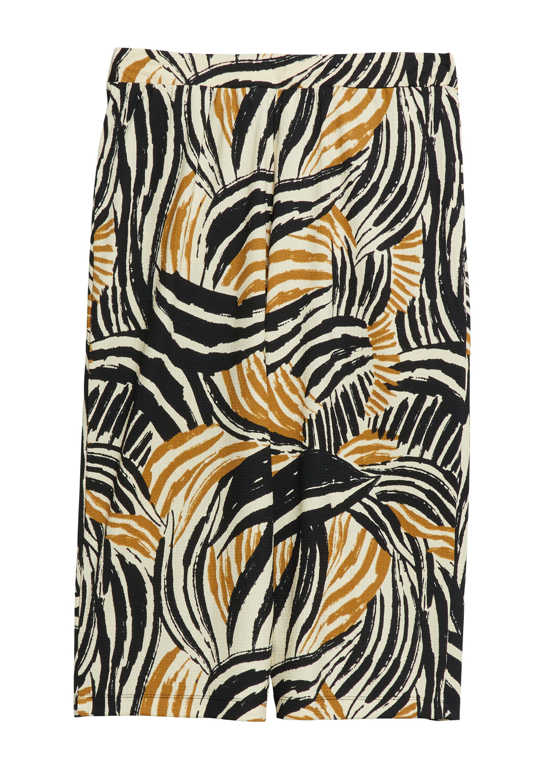s.Oliver Culotte Hose Strukturierte Culotte mit Elastikbund