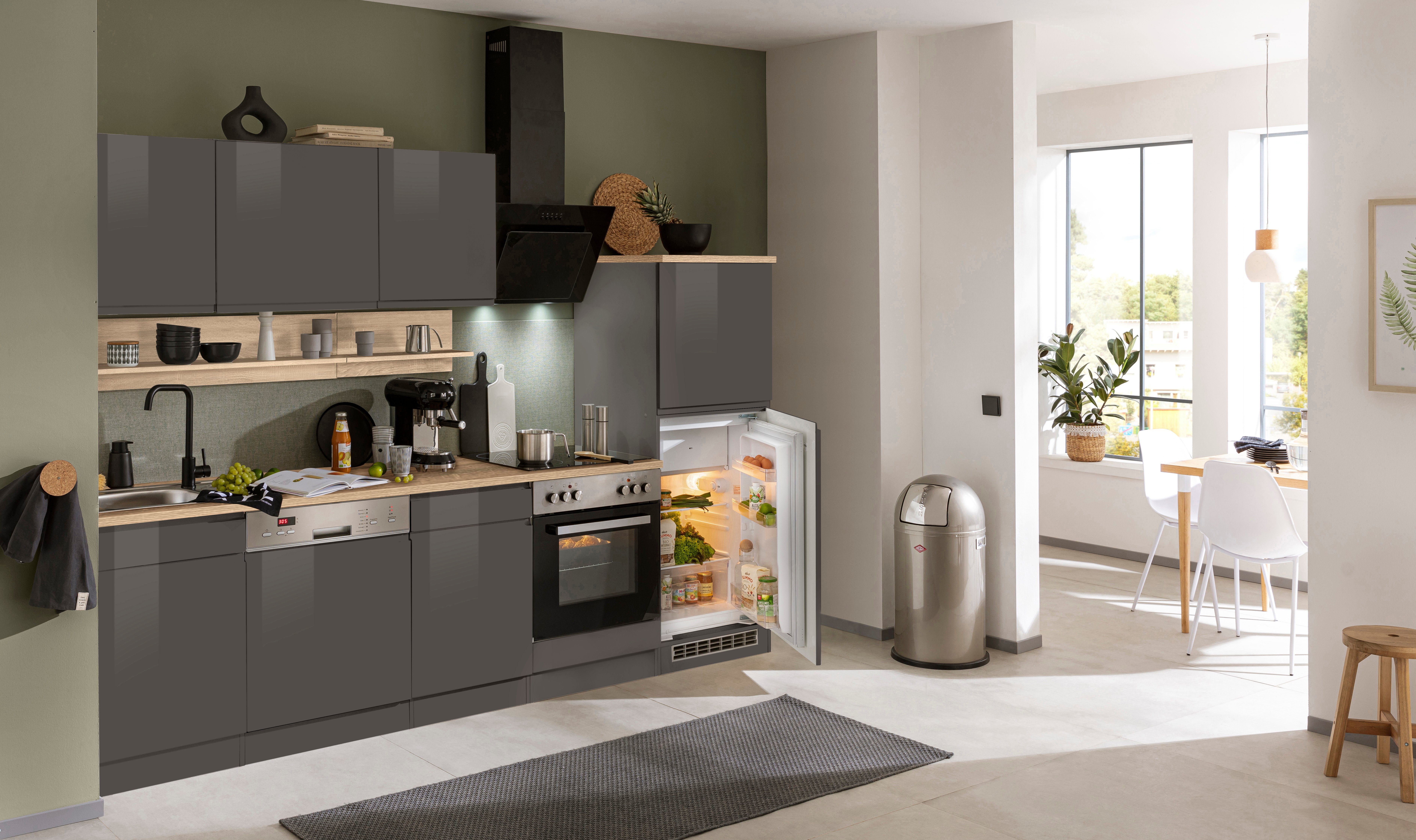KOCHSTATION Küchenzeile KS-Virginia, Breite 280 cm, günstig online kaufen