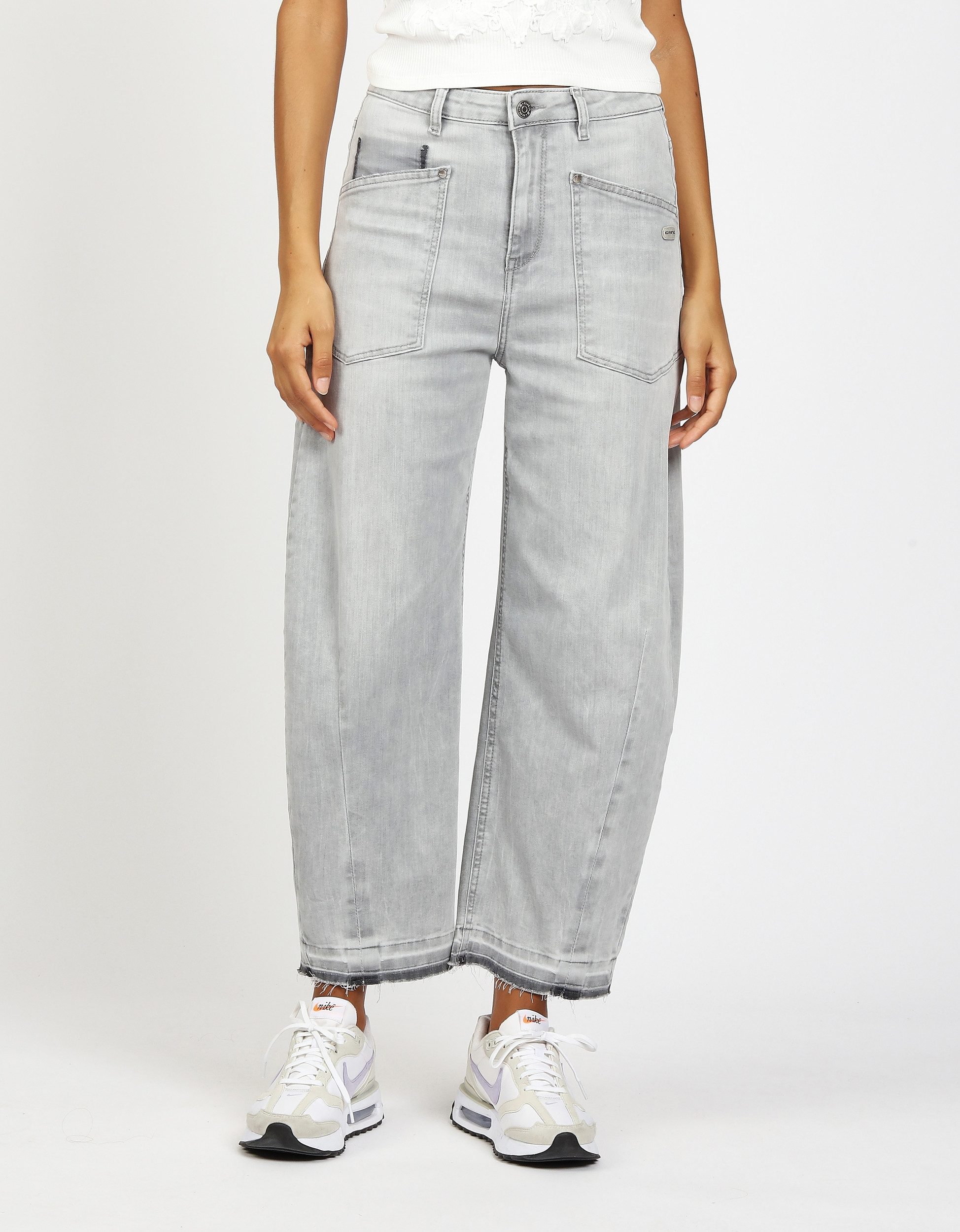 GANG Gerade Jeans 94ODINA - Damen Culotte - verkürzte Jeans - O Shape Hose günstig online kaufen
