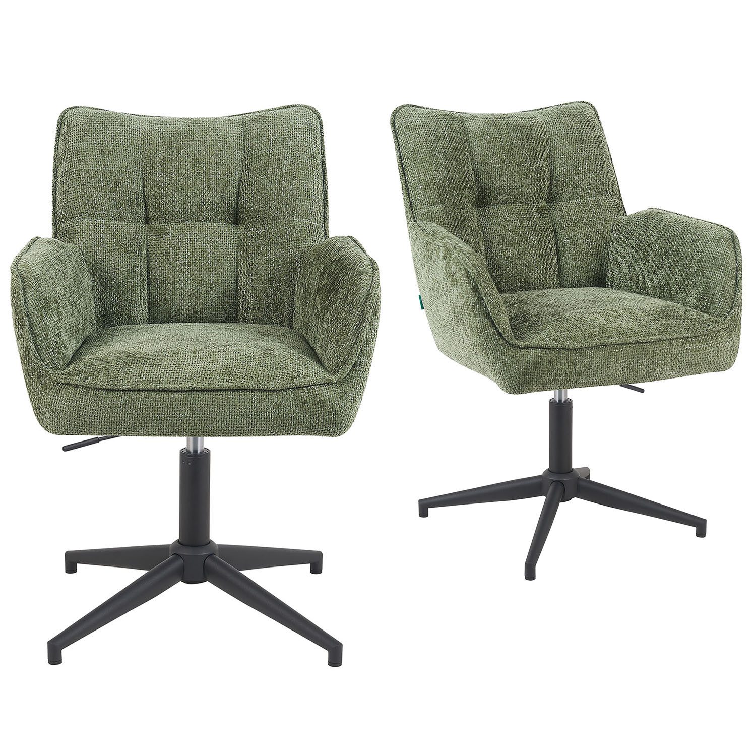 DUBI Möbel Polsterstuhl Mika-Daan 2er-Set, Federkern, günstig online kaufen