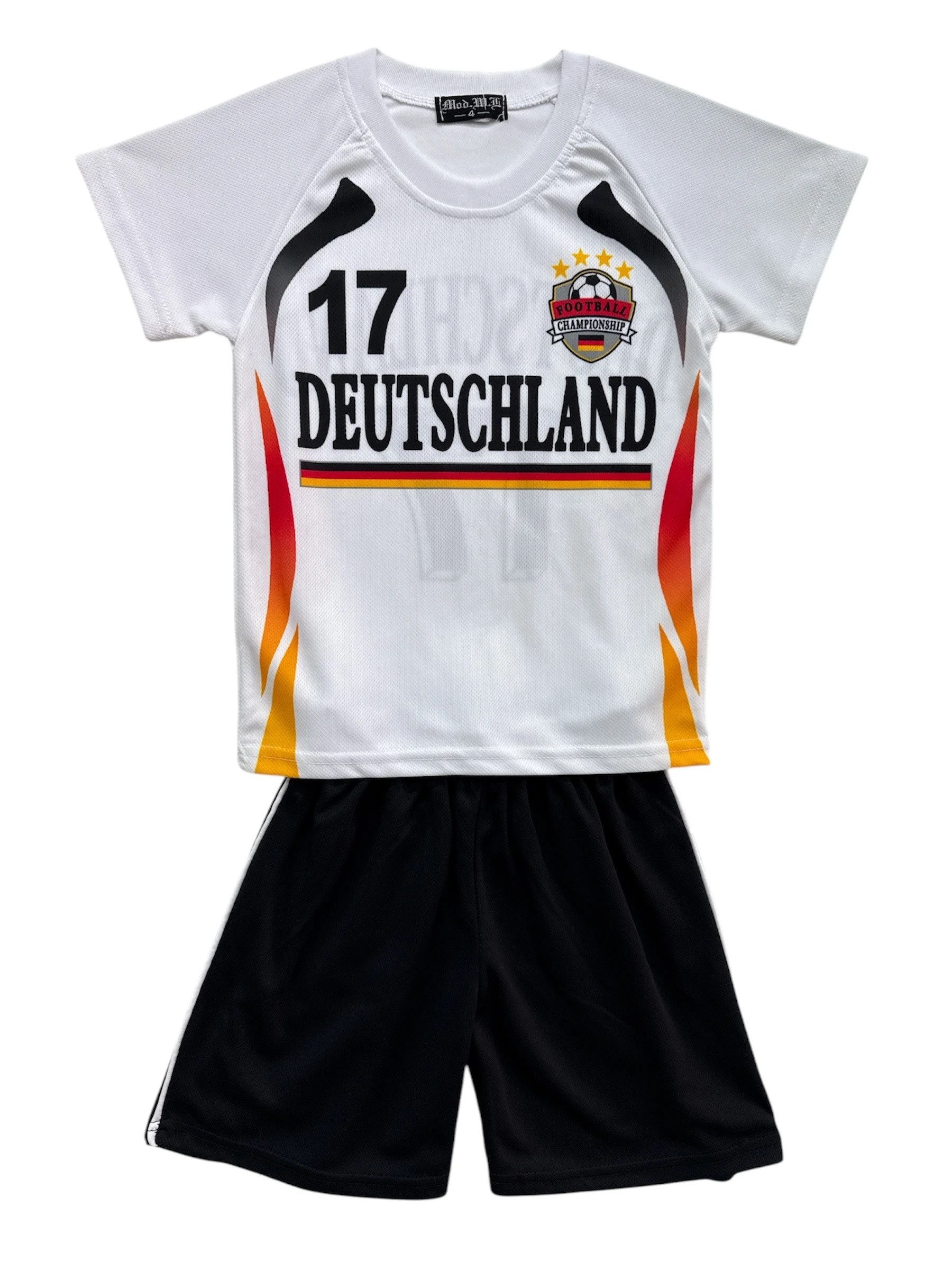 Fußballtrikot Fußball Fan Set Deutschland Germany Trikot + Shorts, JS780