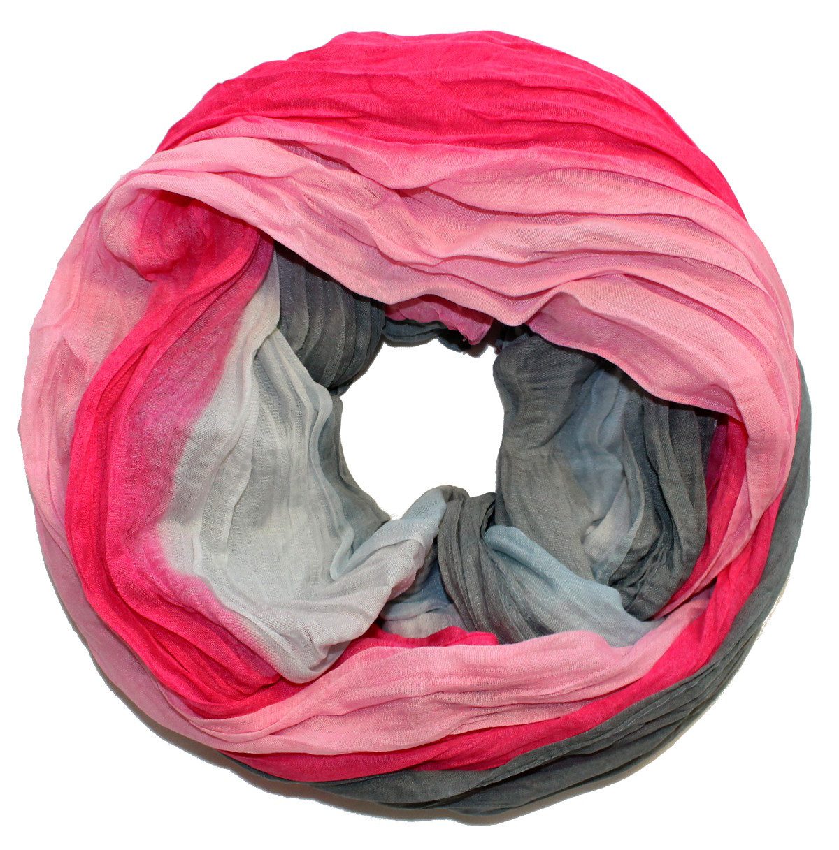 Loop Bunter Schlauchschal in Farbstreifen für Damen Loopschal Schal