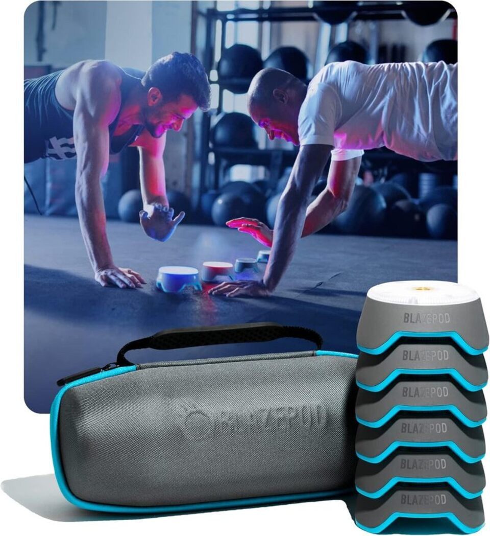 BlazePod Trainingshilfe BlazePod Kit für Reflex-und Reaktionstraining, inkl. Case & Trainings-App