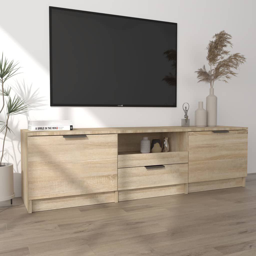 furnicato TV-Schrank Sonoma-Eiche cm 140x35x40 Holzwerkstoff