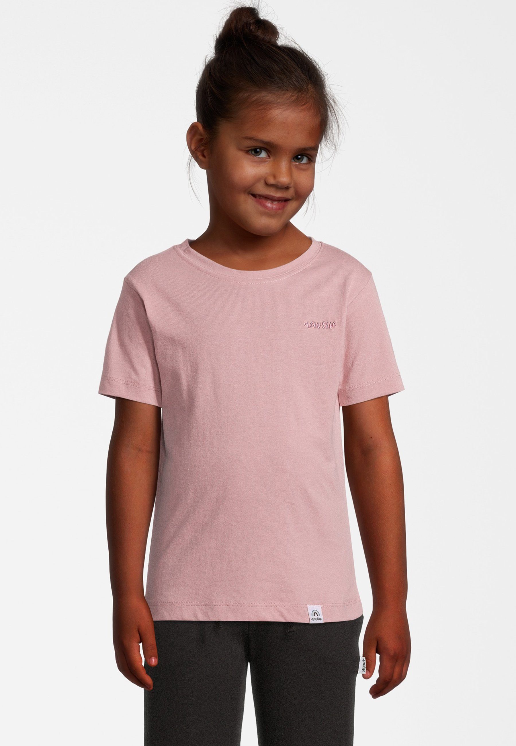 New rosa Life T-Shirt zertifizierte Bio-Baumwolle GOTS Basic T-Shirt