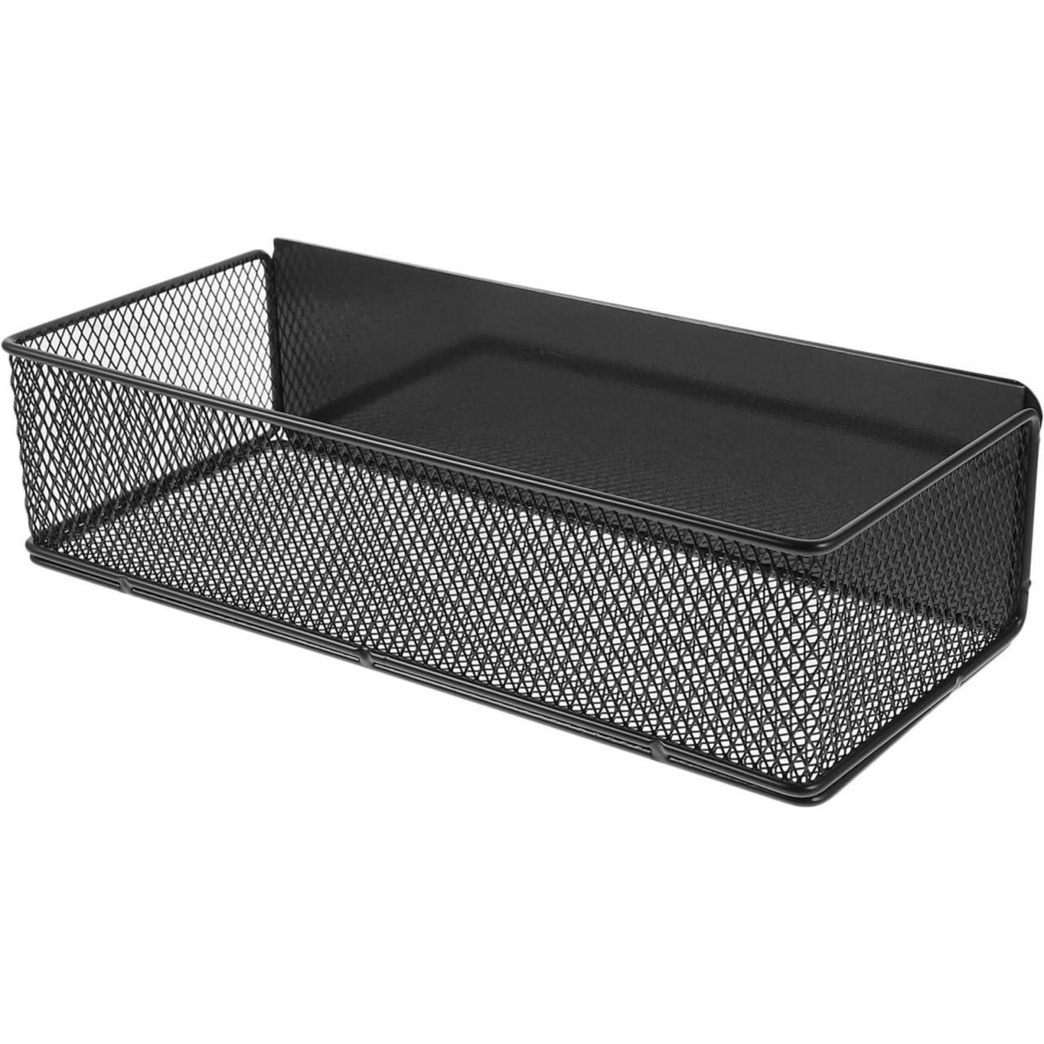 LuxusKollektion Gewürzregal Magnetisches Kühlschrankregal Organizer Schwarz, 1-tlg.