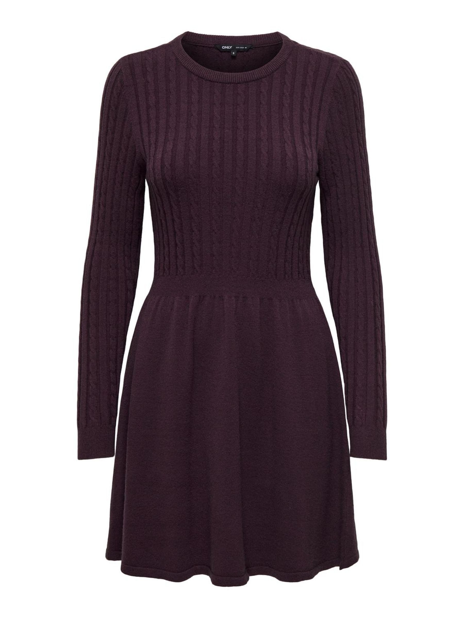 ONLY Strickkleid ONLFIA LS CABLE DRESS KNT Viskosemischung, regular fit – Bild 4 von 5