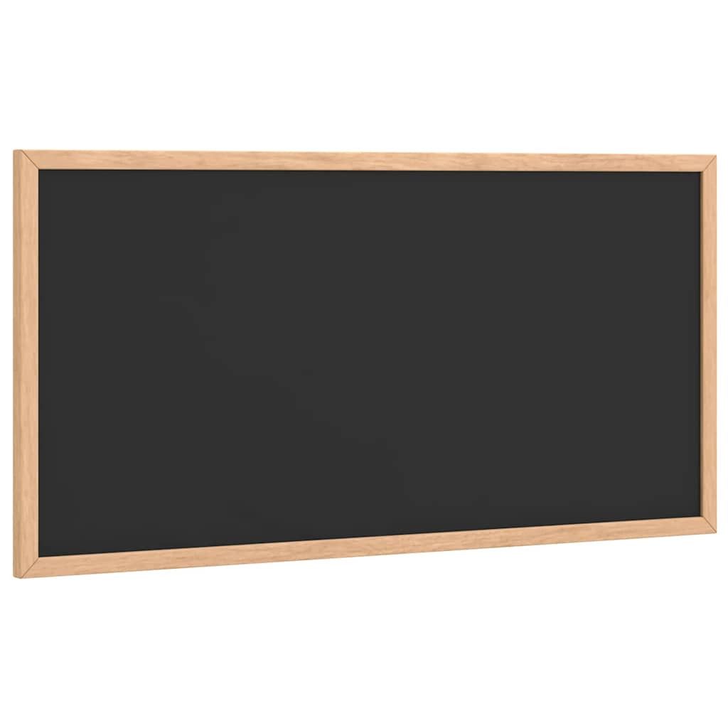 Tafel 60 x 30 cm Kreidetafel mit massivem Kiefernholzrahmen Schwarz 60x30 cm