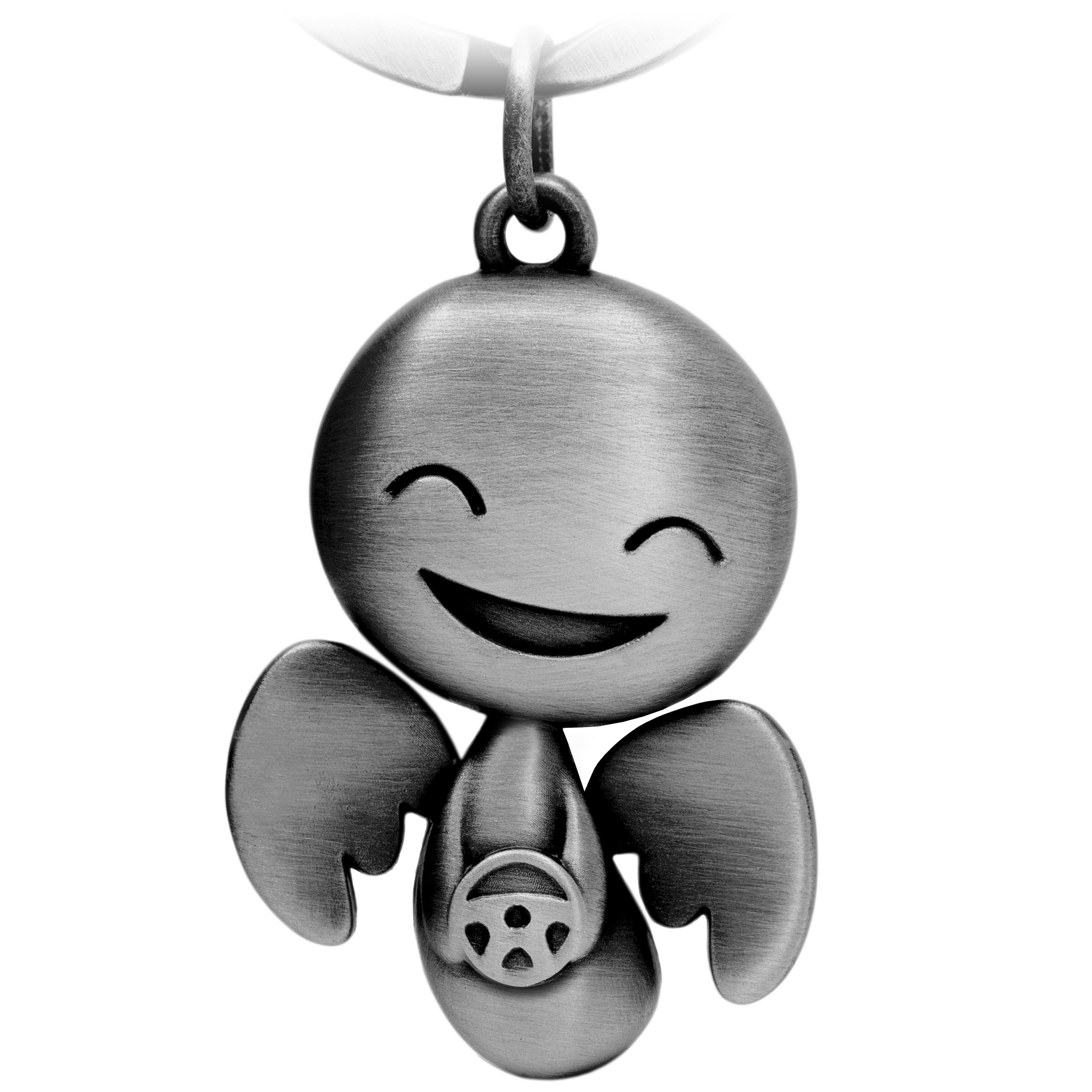 FABACH Schlüsselanhänger Schutzengel Happy mit Lenkrad - Glücksbringer Geschenk Führerschein