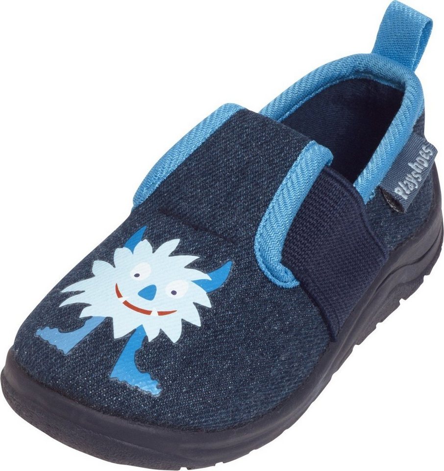 Playshoes Hausschuh Monster Hausschuh