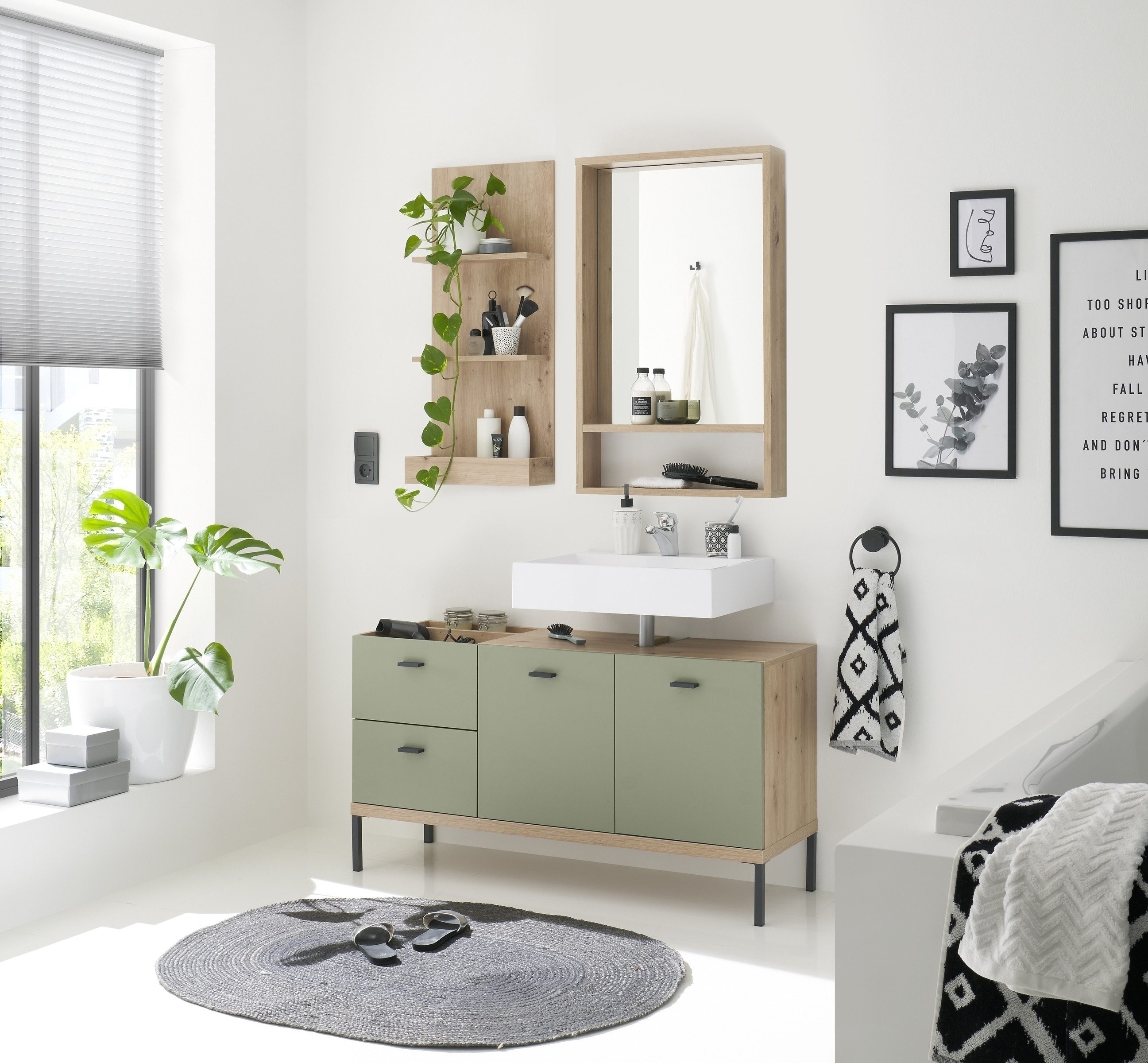 freiraum Ablageregal Coco, in Asteiche Dekor, Holzwerkstoff - 40x90x16cm (B günstig online kaufen